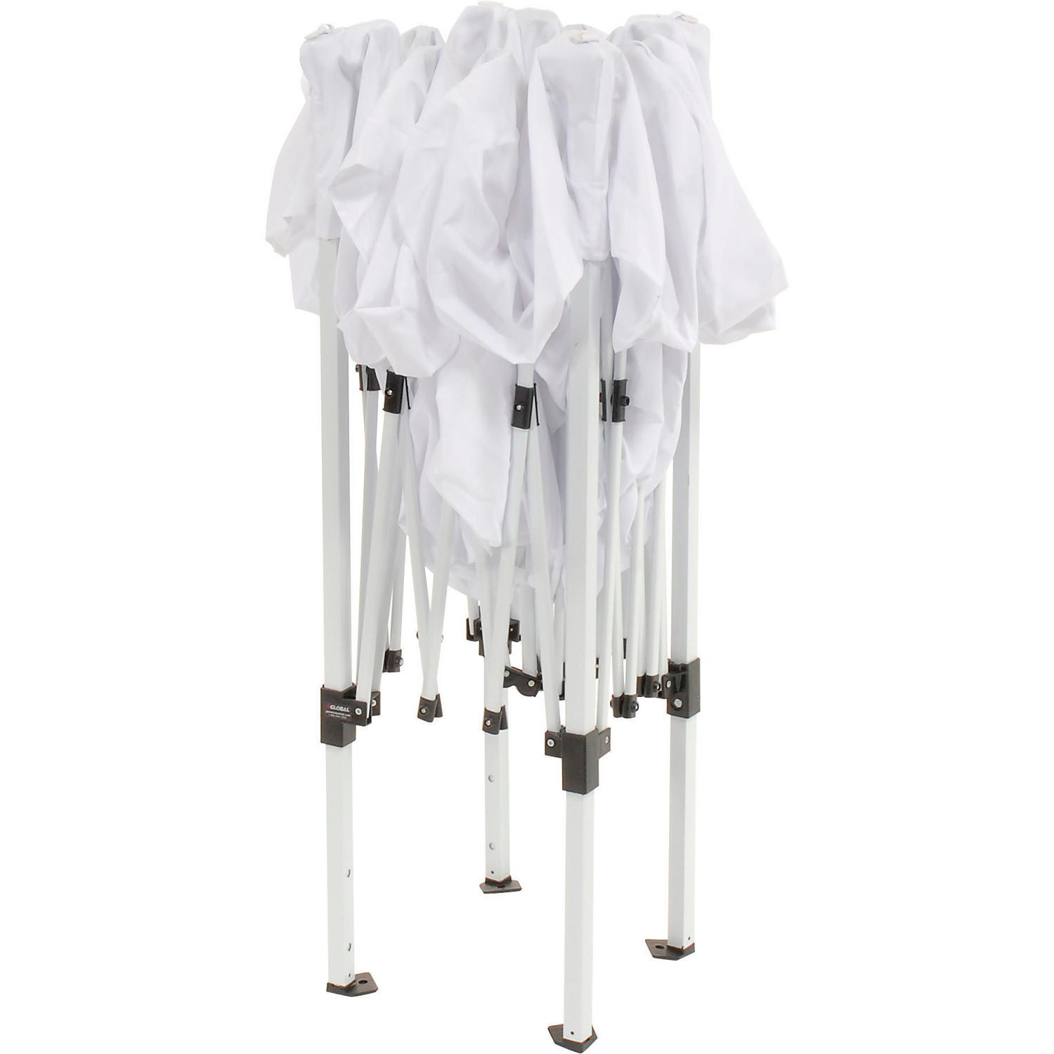 Portable Pop Up Canopy, Slant Leg, 10'L X 10'W X 8' 11"H, White - image 2