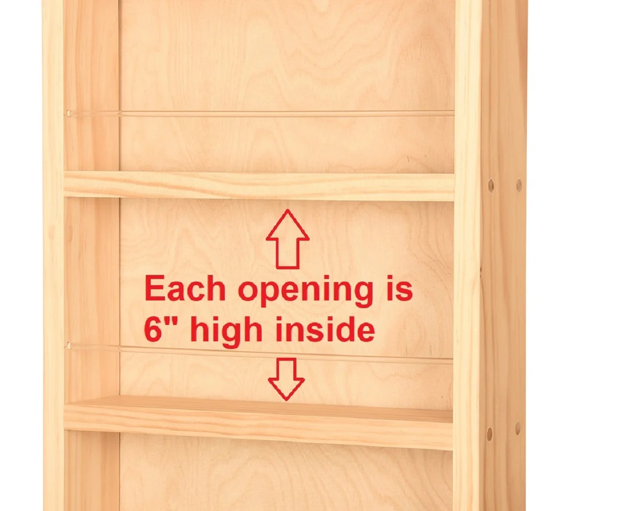 Minos Primed Gray On the Wall Spice Rack 69"h x 11"w x 3.5"d - image 3