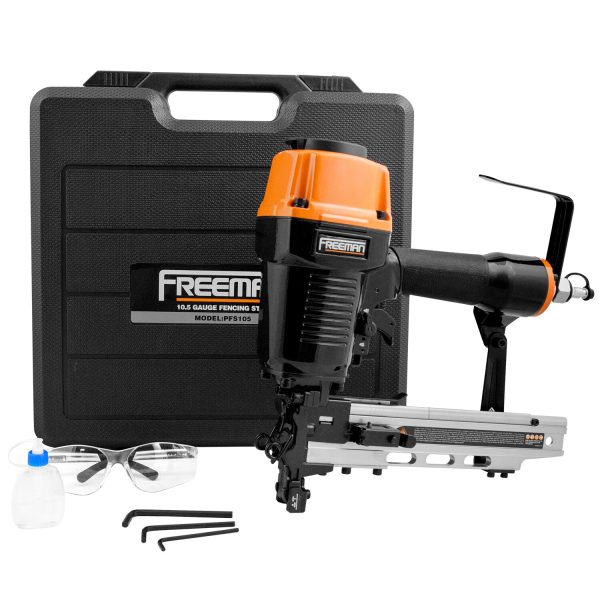 10.5-Gauge Pneumatic Fencing Stapler, 1/2-in Medium Crown Construction stapler with Case - product image 2