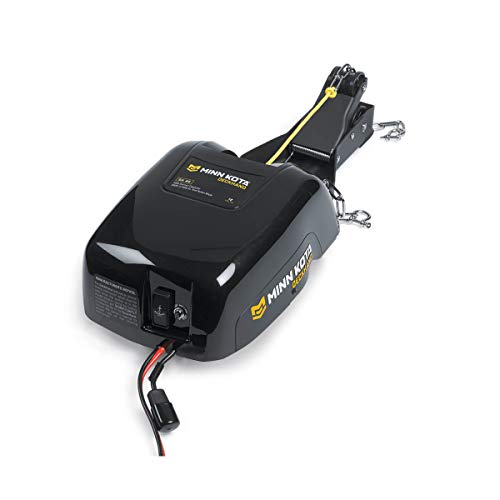 Electric Boat Anchor Winch with Horizontal Mount Davit, 40 lb Capacity, 100 ft Nylon Rope & Mounting Hardware - product image 2