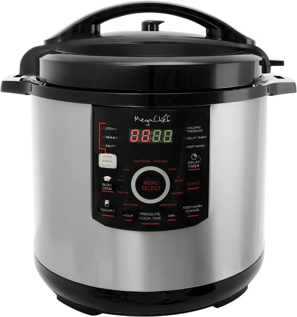 12 Quart Digital Pressure Cooker with 15 Presets, Slow Cook Function and Tempered Glass Lid - product image 1