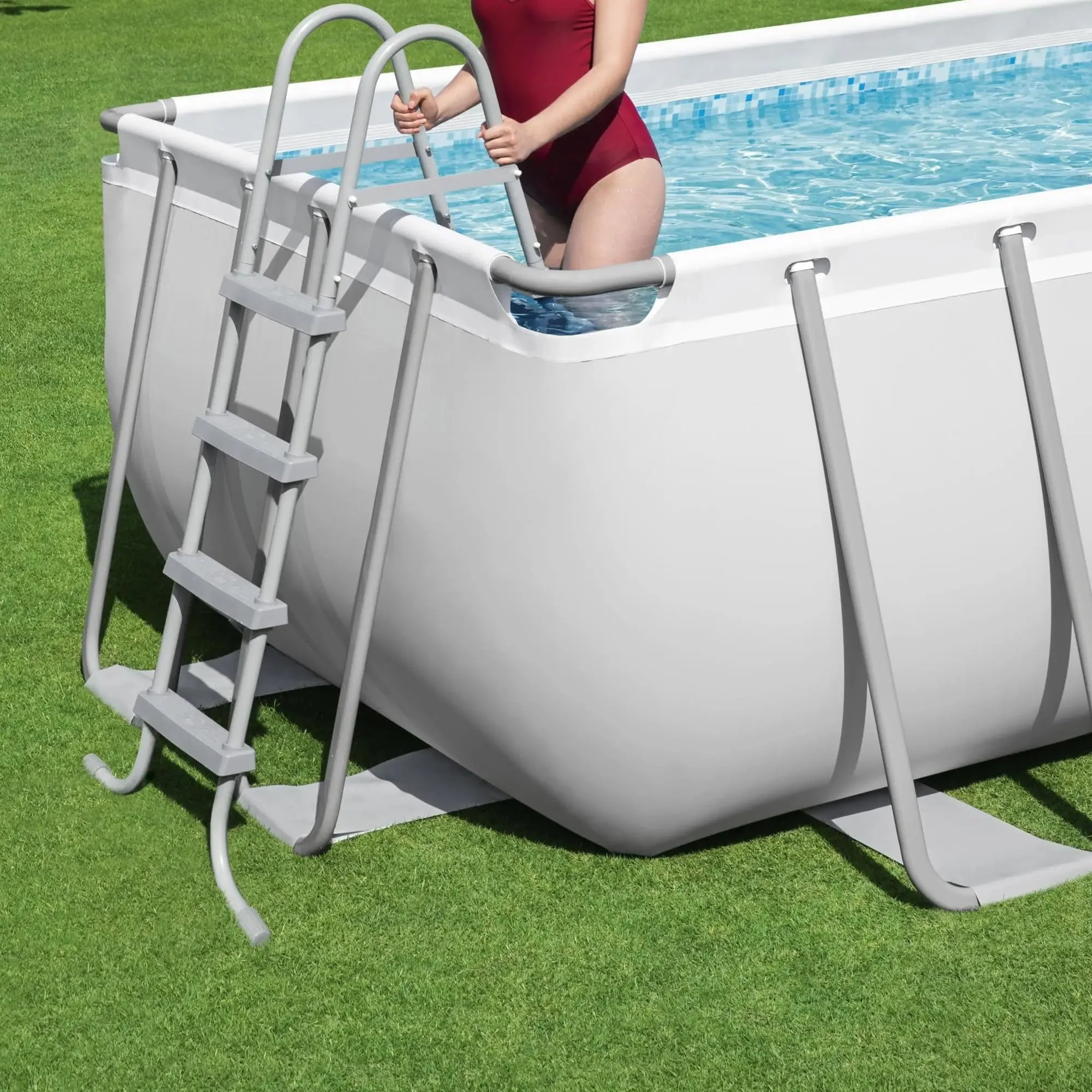 Bestway Power Steel 18' x 9' x 48" Rectangular Above Ground Pool Set - image 3
