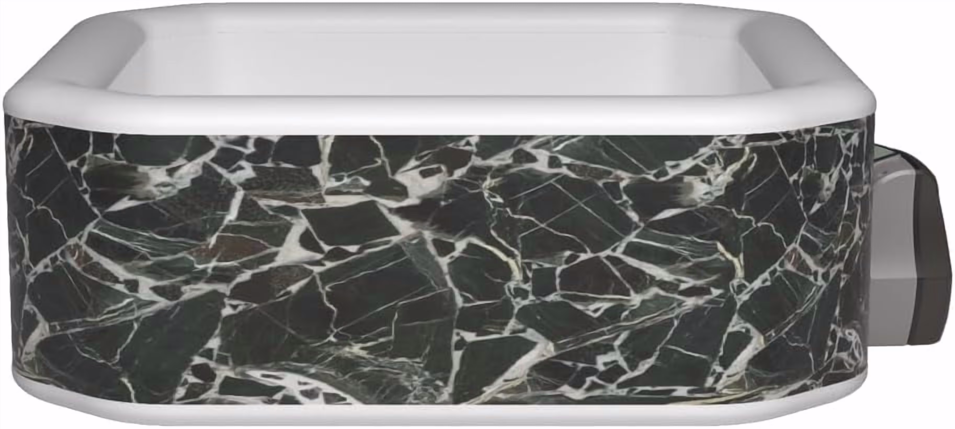 Garvee Inflatable Hot Tub 82.67 x 82.67 x 27.55", for 4-6 Persons, 105 Jets, Marble Design - image 1