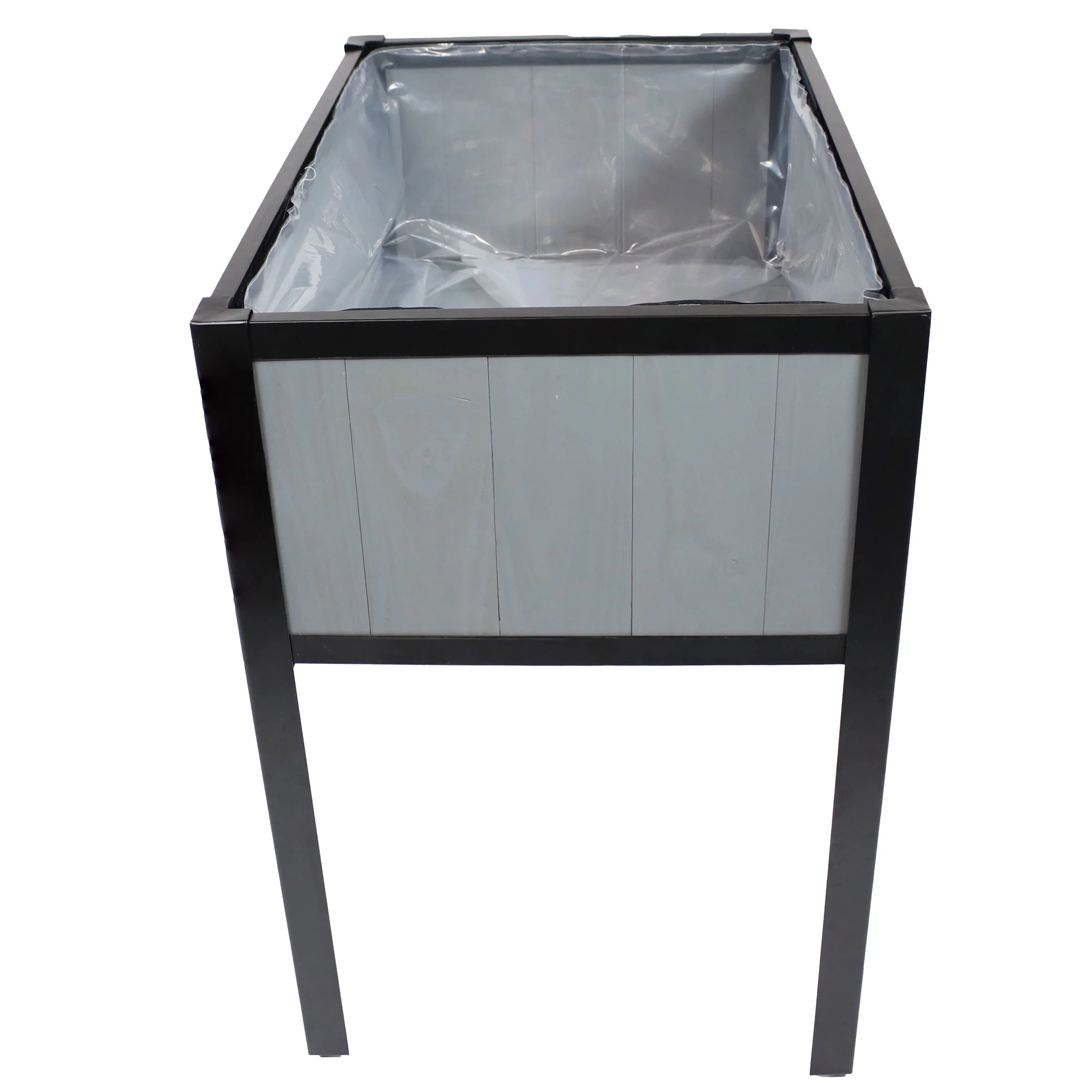 Sunnydaze 29.25" x 20" x 30.75" Gray Acacia Wood Rectangular Raised Garden Bed with Legs - image 8