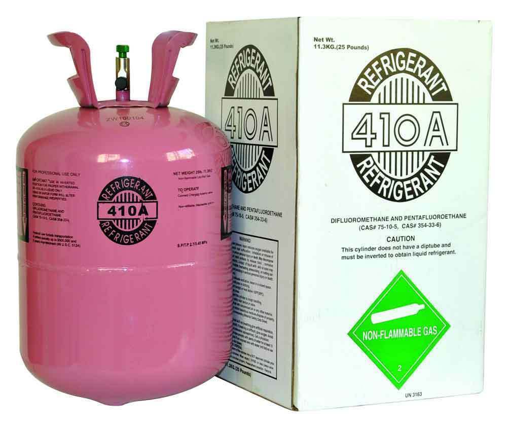 R-410A Refrigerant 25 lb Cylinder - HVAC Air Conditioning Refrigerant - product image 1