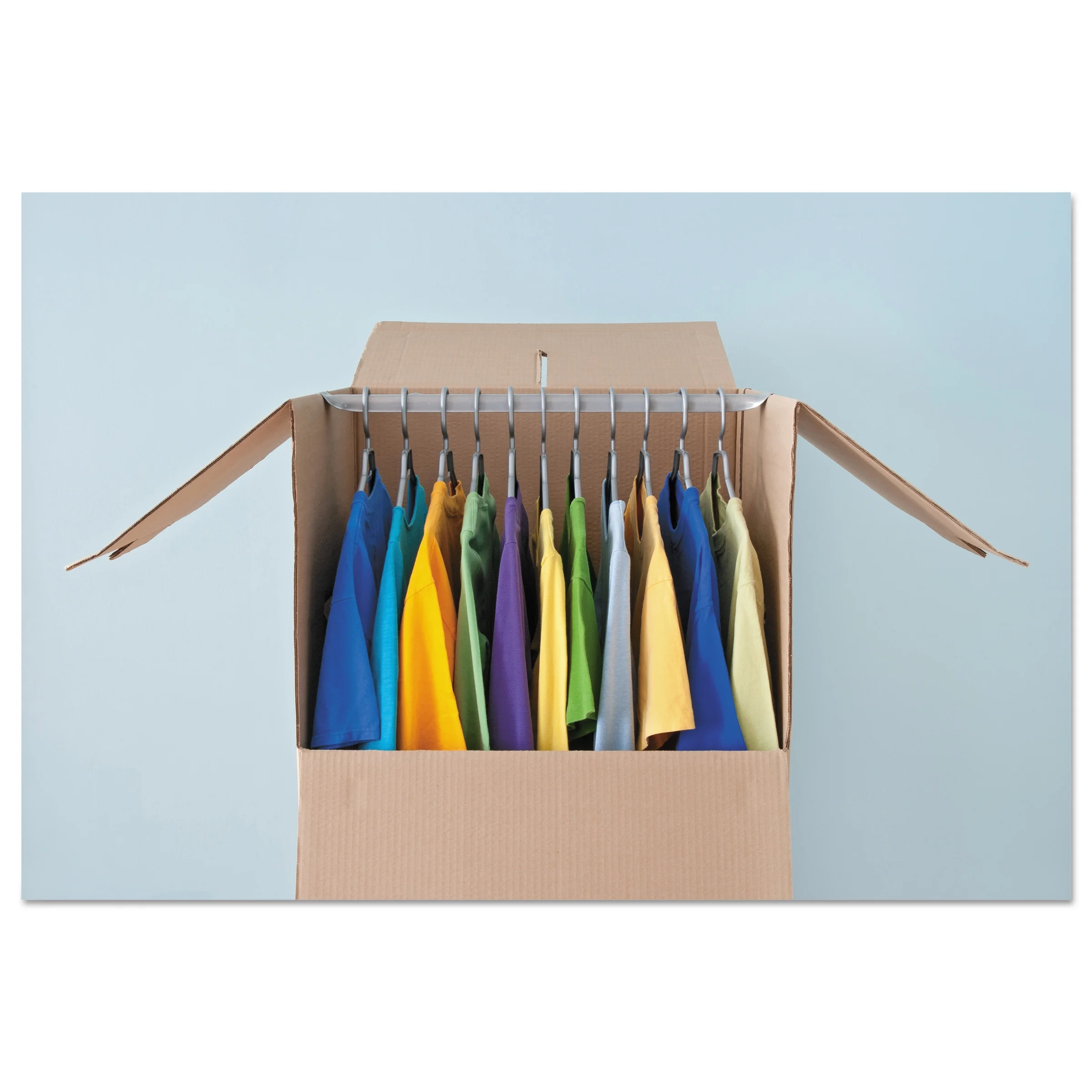 General Supply Brown Corrugated Wardrobe Moving/Storage Boxes, 24l x 20w x 46h, 5/Bundle - image 2