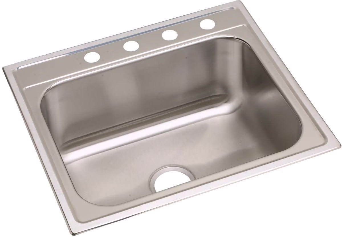 Elkay Dayton Stainless Steel 25" x 22" x 10-1/4", Single Bowl Drop-in Sink - image 6