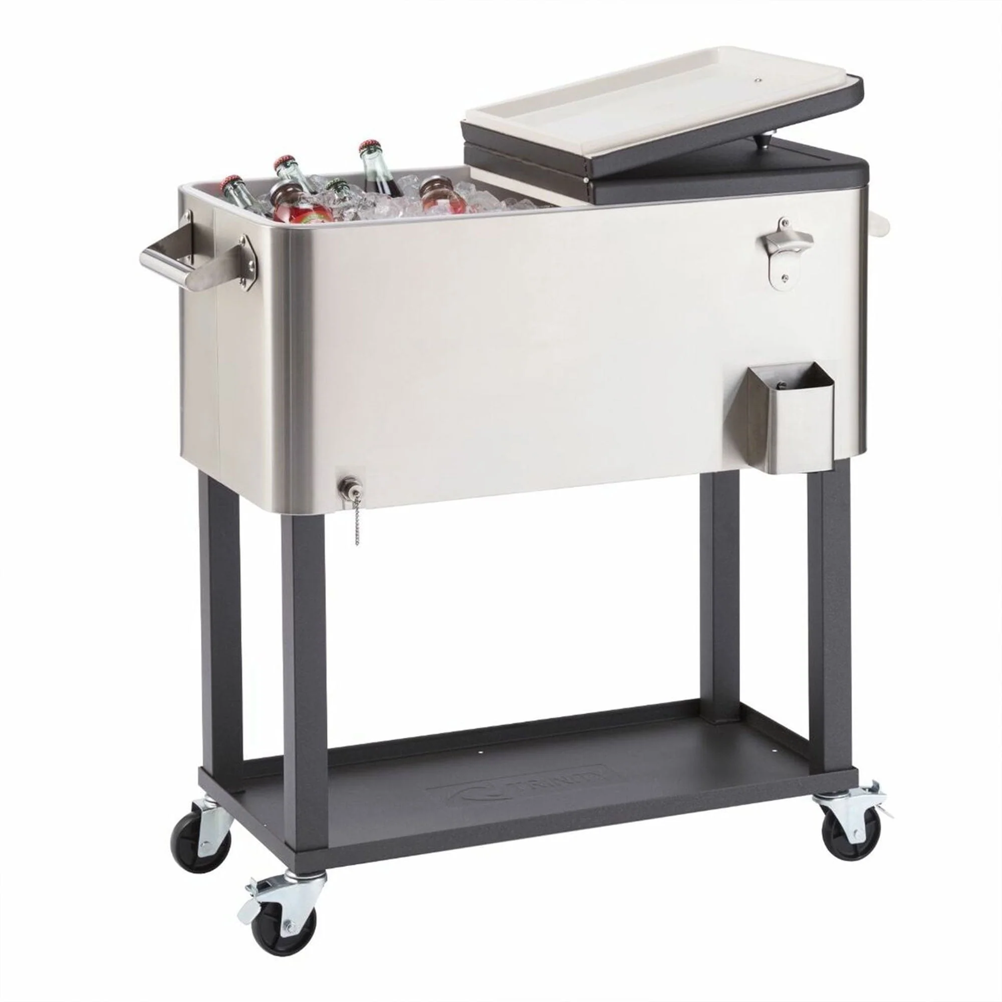Trinity TXK-0804 100 qt. Stainless Steel Cooler - 36 x 38.25 x 20 in. - image 3