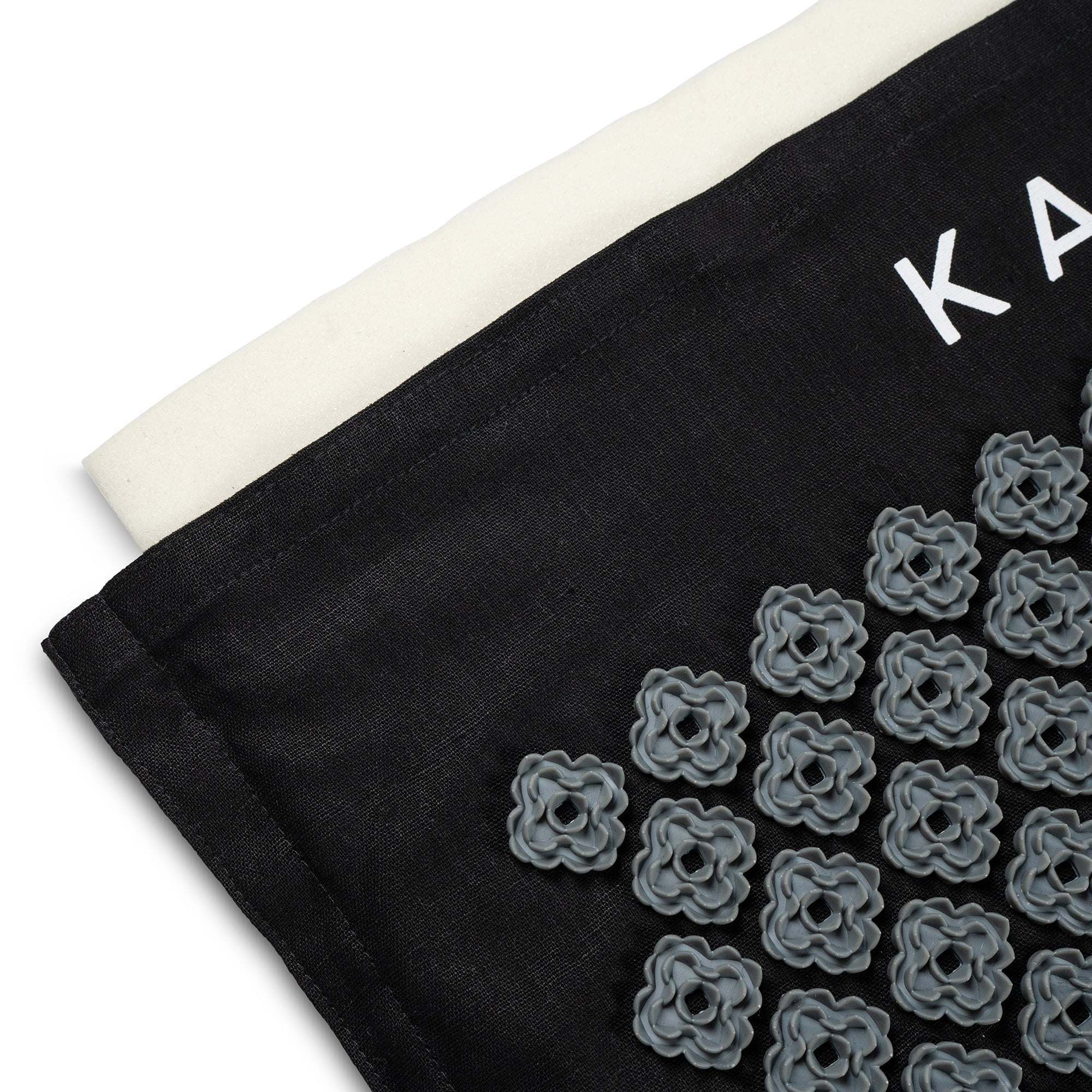 Kanjo Acupressure Mat Set Mat: 24 X 34 Inch / Pillow: 6 X 22 Inch Black White KANMATXL - image 5