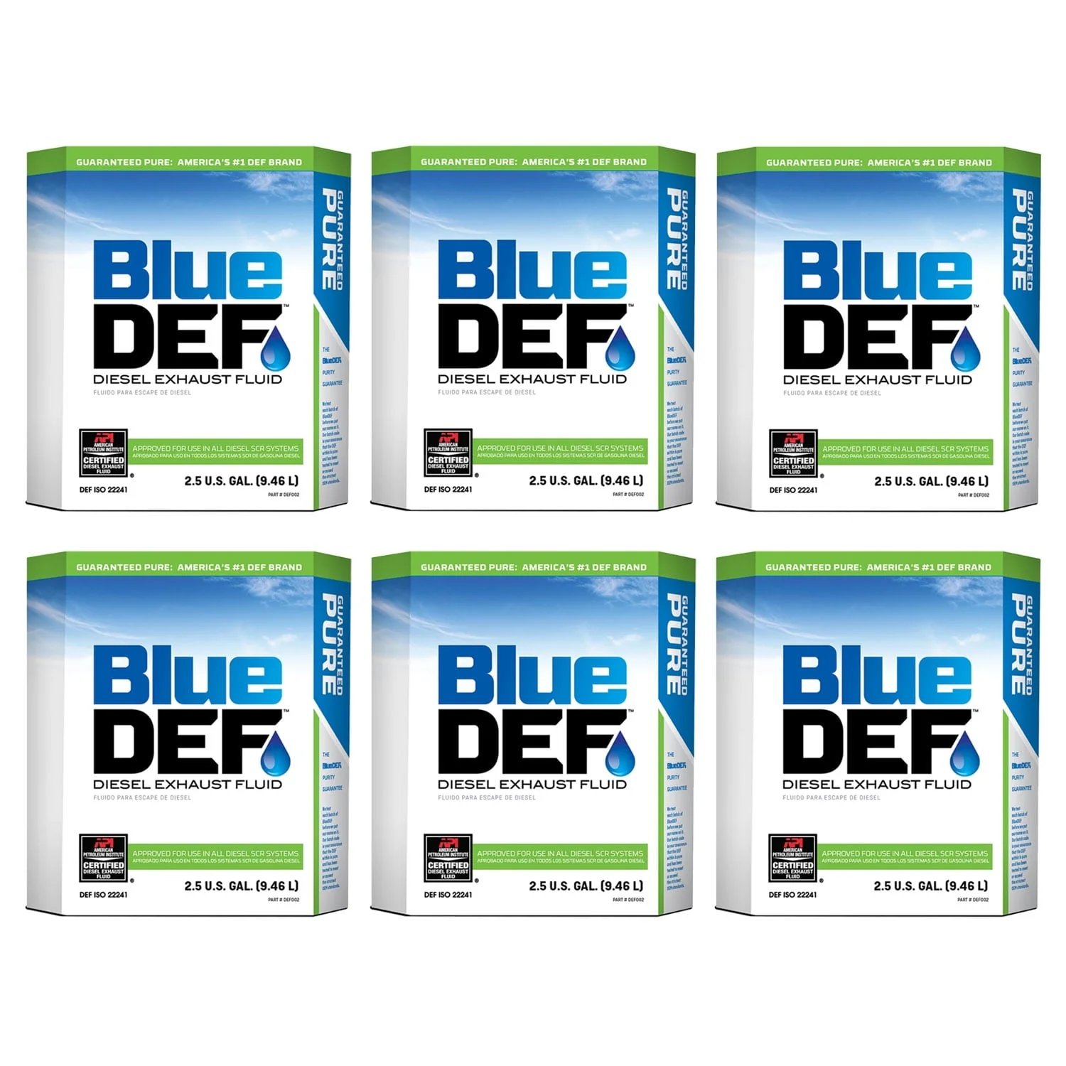 BlueDEF 48 x 40 x 44.75 inches Diesel Exhaust Fluid 2.5 gal Jug (6 Pack) - image 2