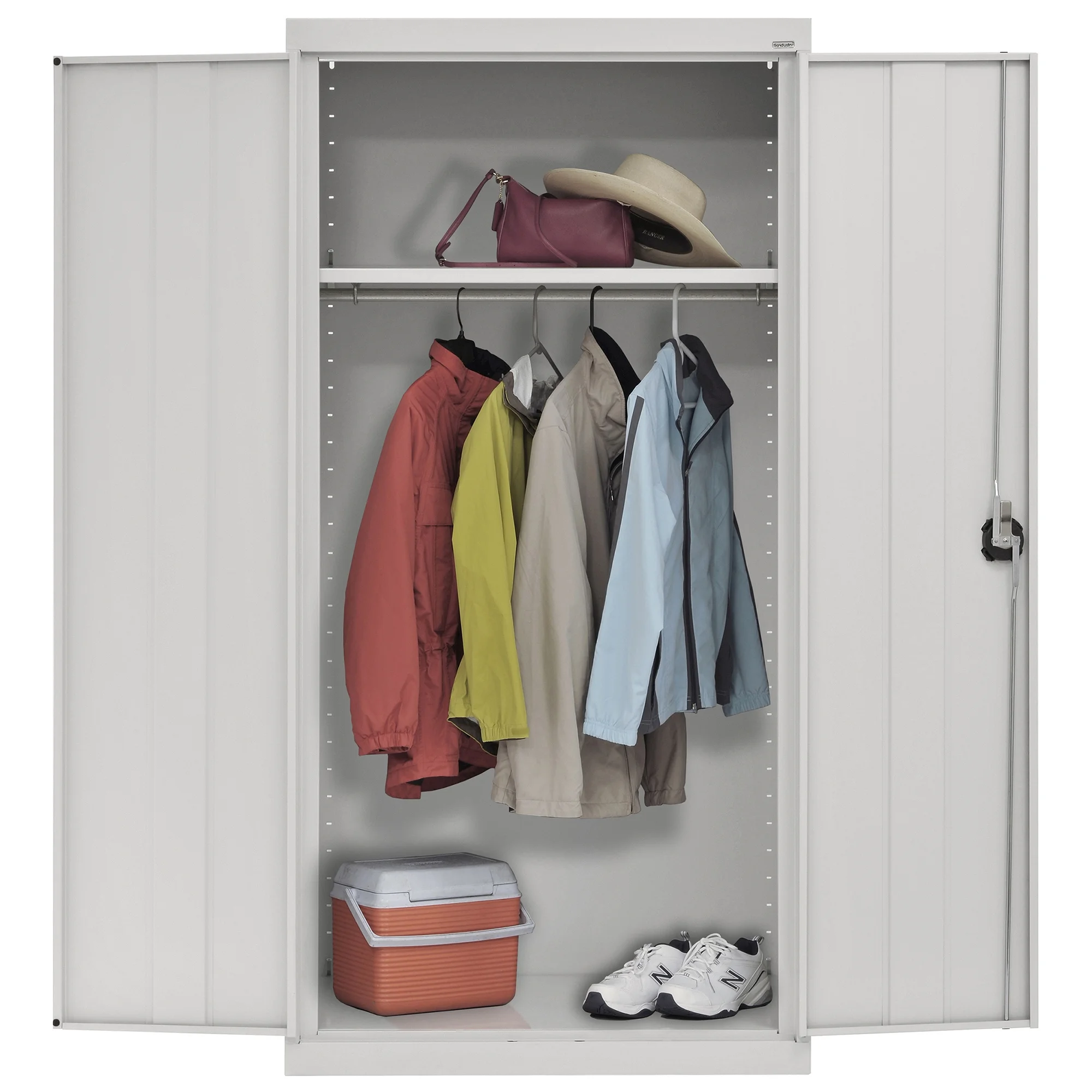 Elite Series Wardrobe Cabinet with Adjustable Shelf, 36"W x 24"D x 72"H, Dove Gray - image 7