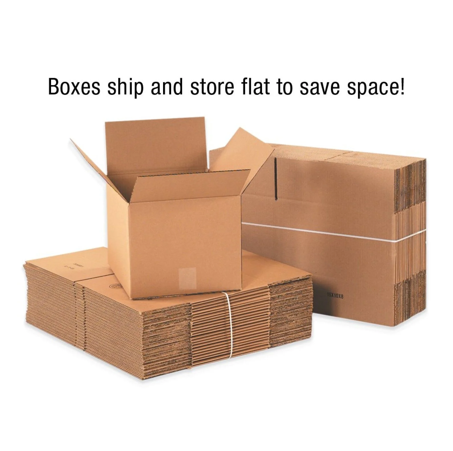 ZRQarq 16 x 16 x 10 Corrugated Cardboard Boxes, Medium 16"L x 16"W x 10"H, Pack of 25 | Shipping, Packaging, Moving, Storage Box for Home or - image 2