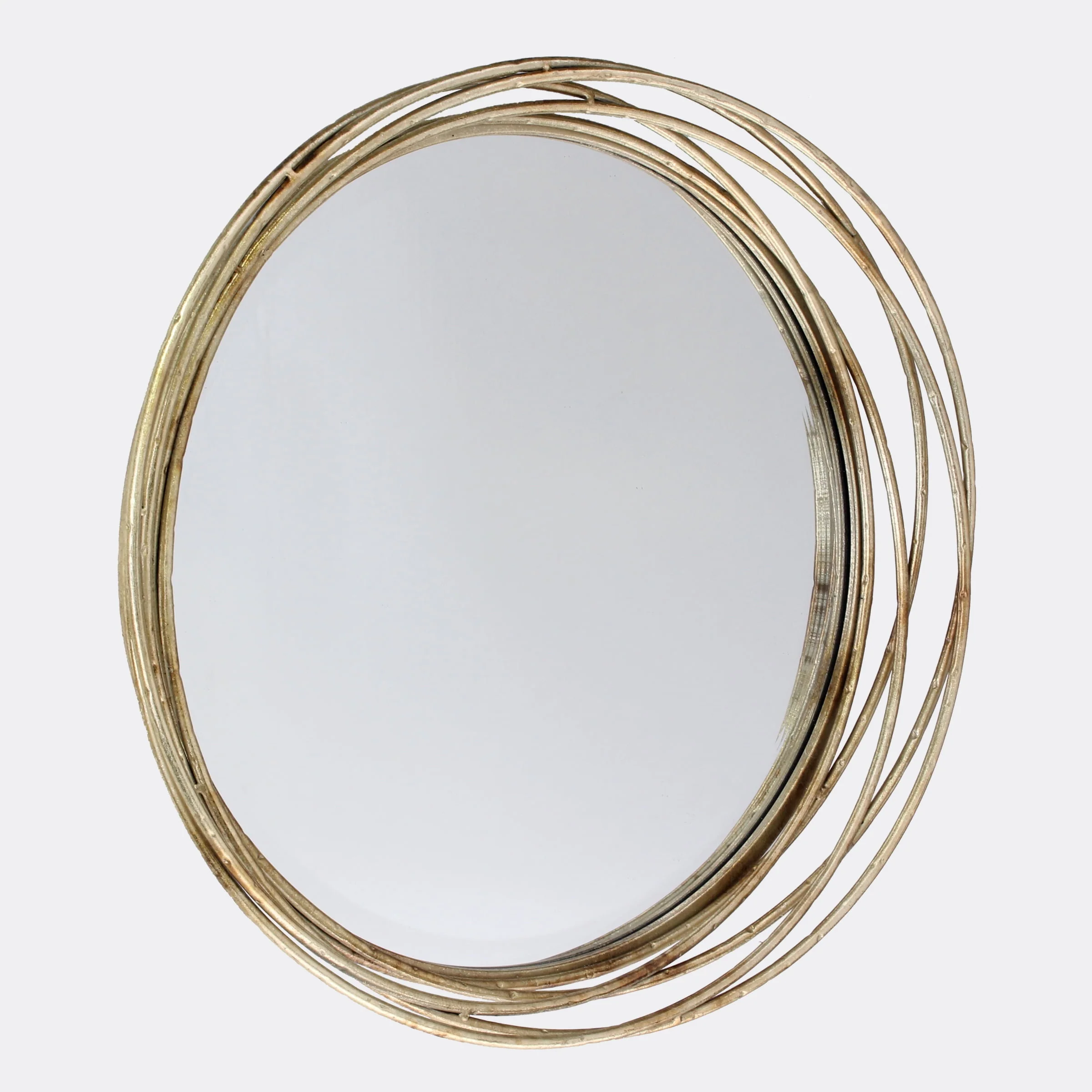 Better Homes & Gardens Round Metal Decorative Wall Mirror, 17.13 x 17.13 x 3.15 inches - image 3