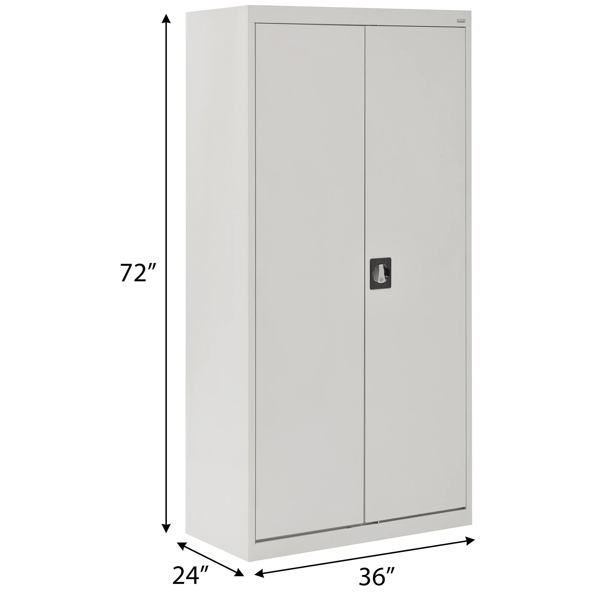 Elite Series Adjustable-Shelf Steel Combination Cabinet, 36"W x 24"D x 72"H, Dove Gray - image 8