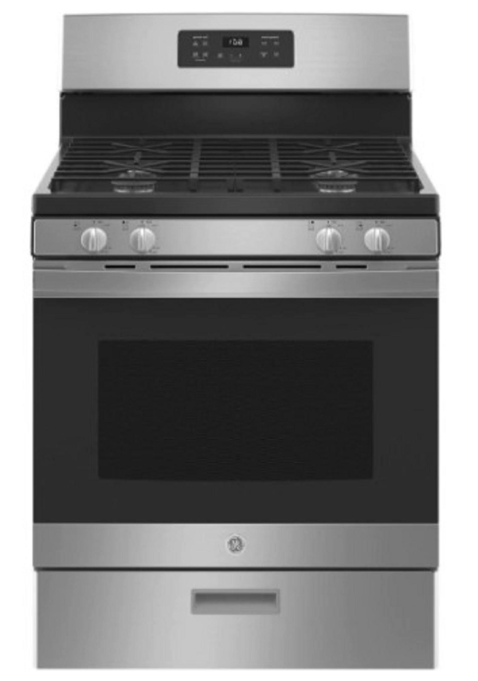 4.8 Cu. Ft. Freestanding Gas Range - Gas Stove with Simmer Burner Continuous Grates and Broiler Drawer - product image 1