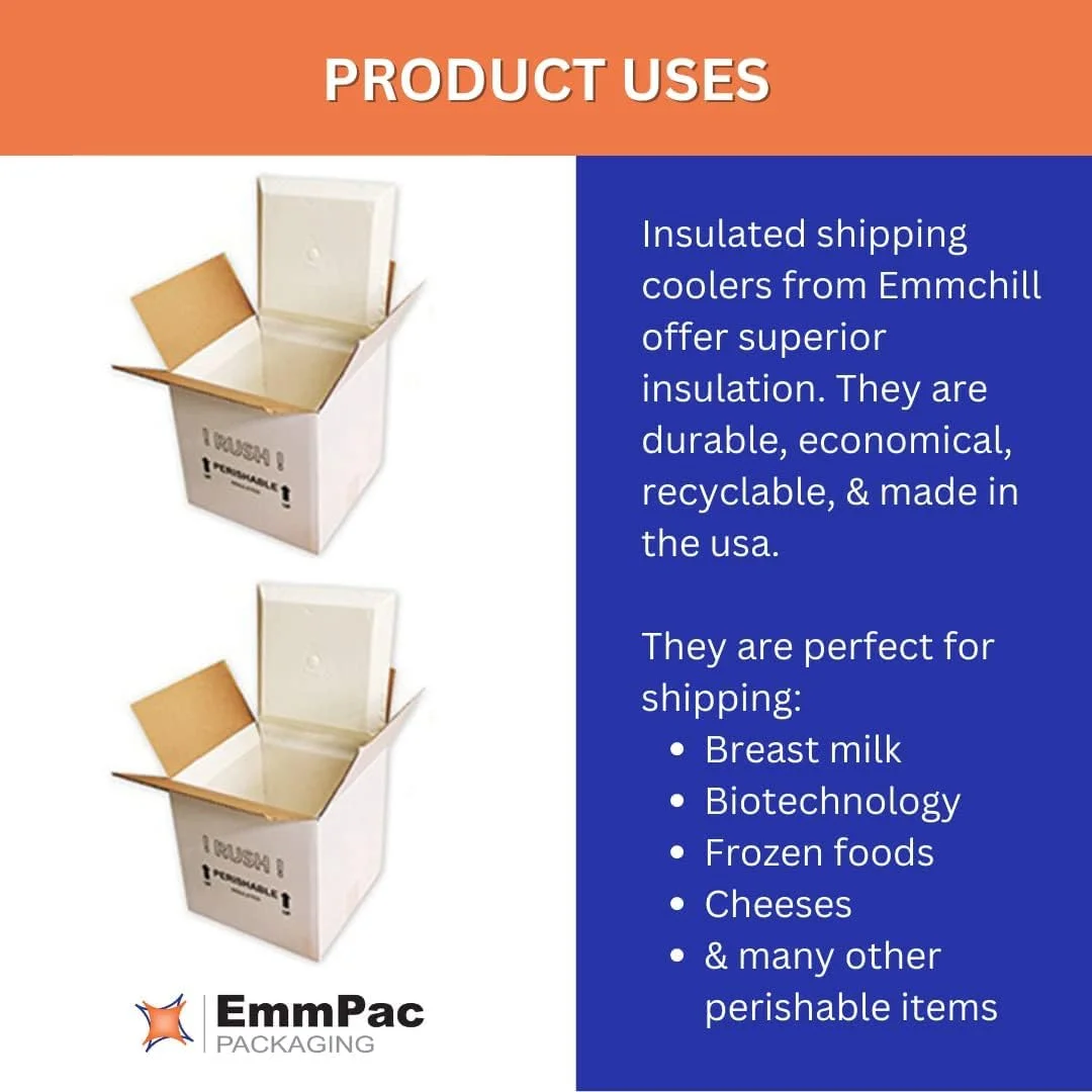 SF12A EcoFriendly Insulated Shipping Cooler, 12" x 12" x 12" (Pack of 2)(9" x 9" x 9" Inside) - image 3