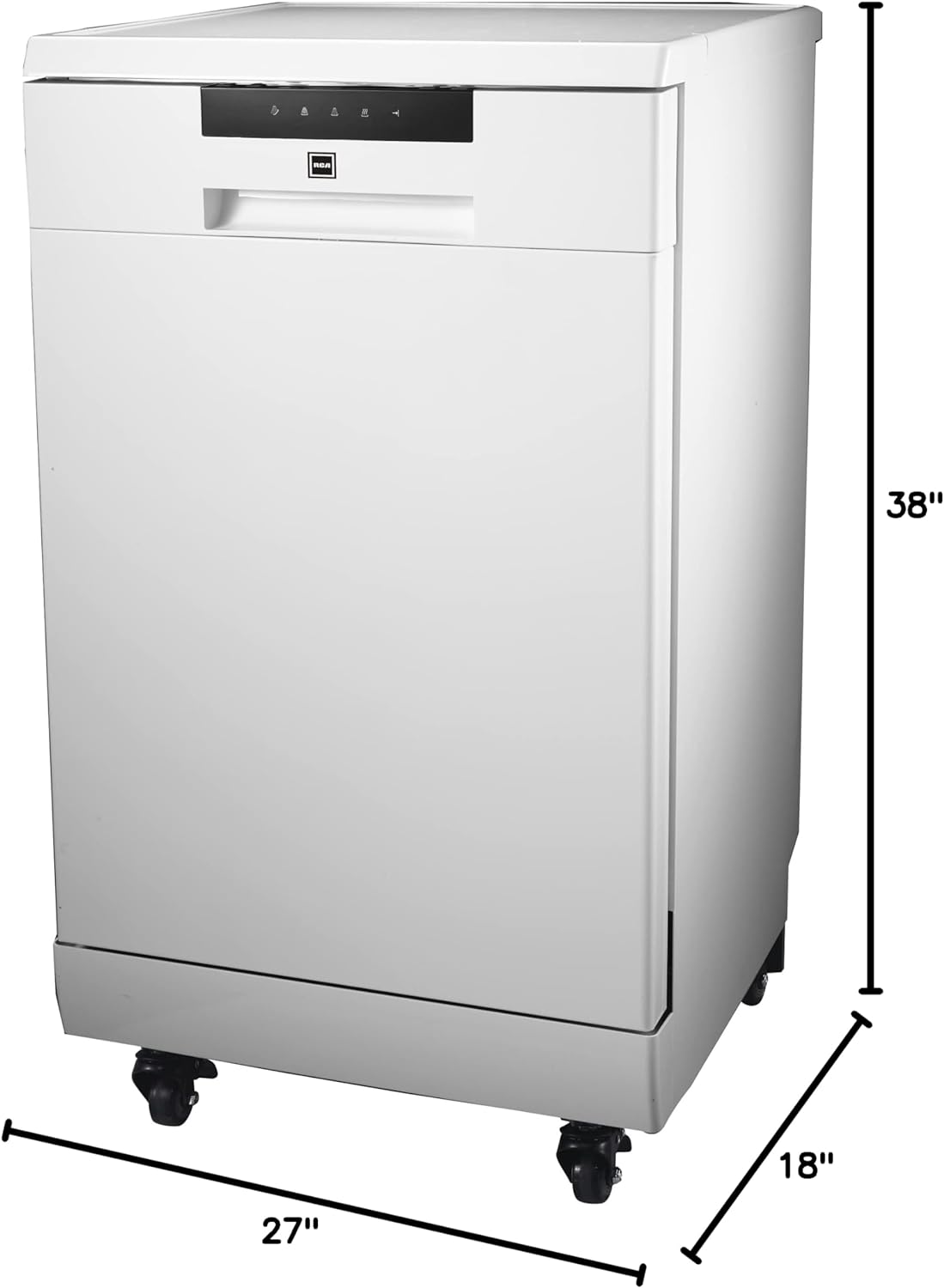 18 Inch Portable Dishwasher - 8 Place Settings Countertop/Compact Dish Washer White - product image 6