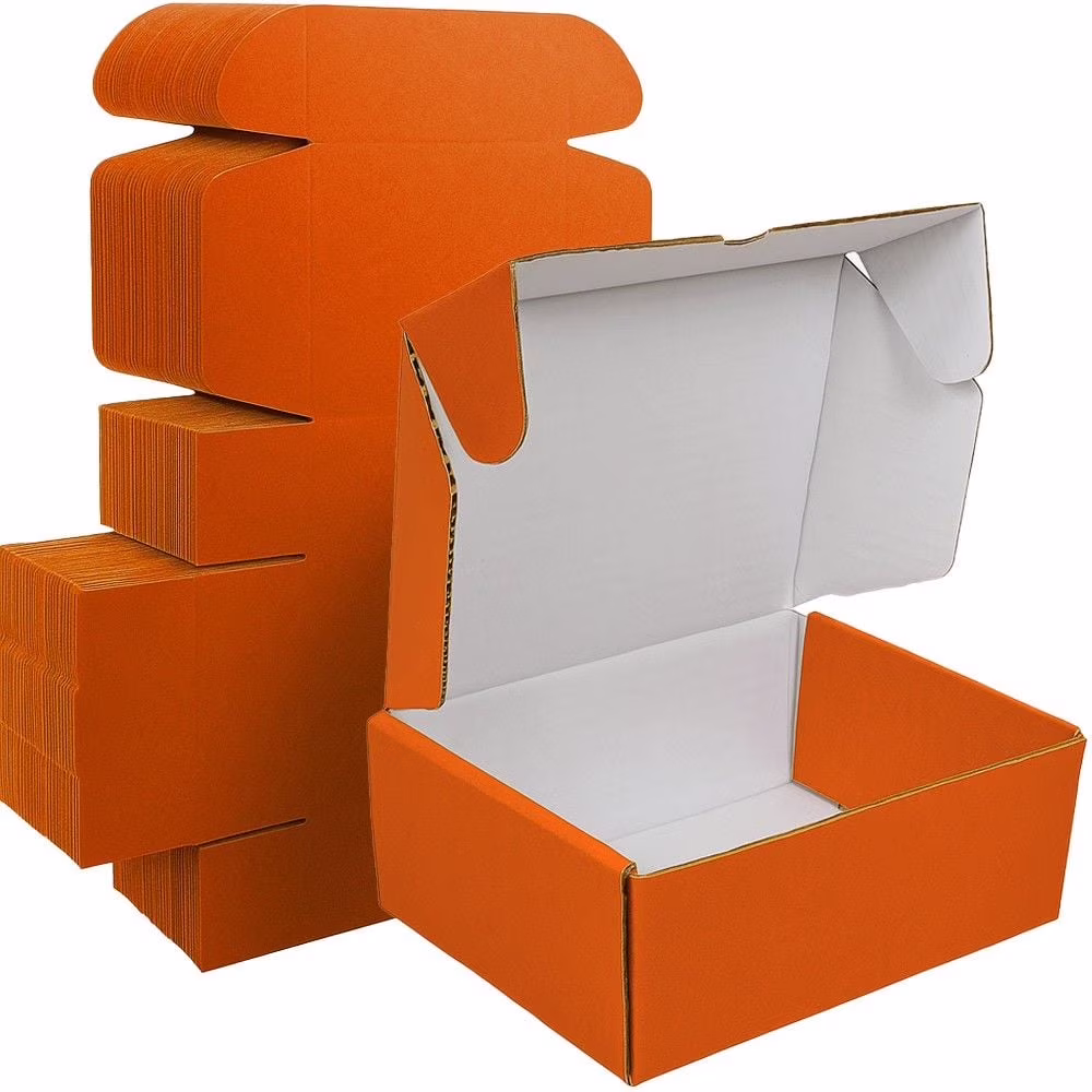 Ucanpack Heavy Duty Boxes For Moving Deluxe Mailer Box Medium Orange, 12 x 12 x 6" - 25 Pcs - image 1