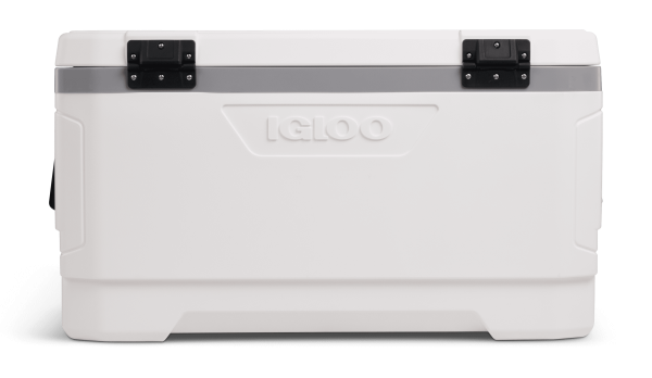 Igloo Marine Ultra 100 Qt Cooler, White & Moonscape Hard Side Ice Chest with UV Protection, Fish Ruler & Drain Plug - product image 2