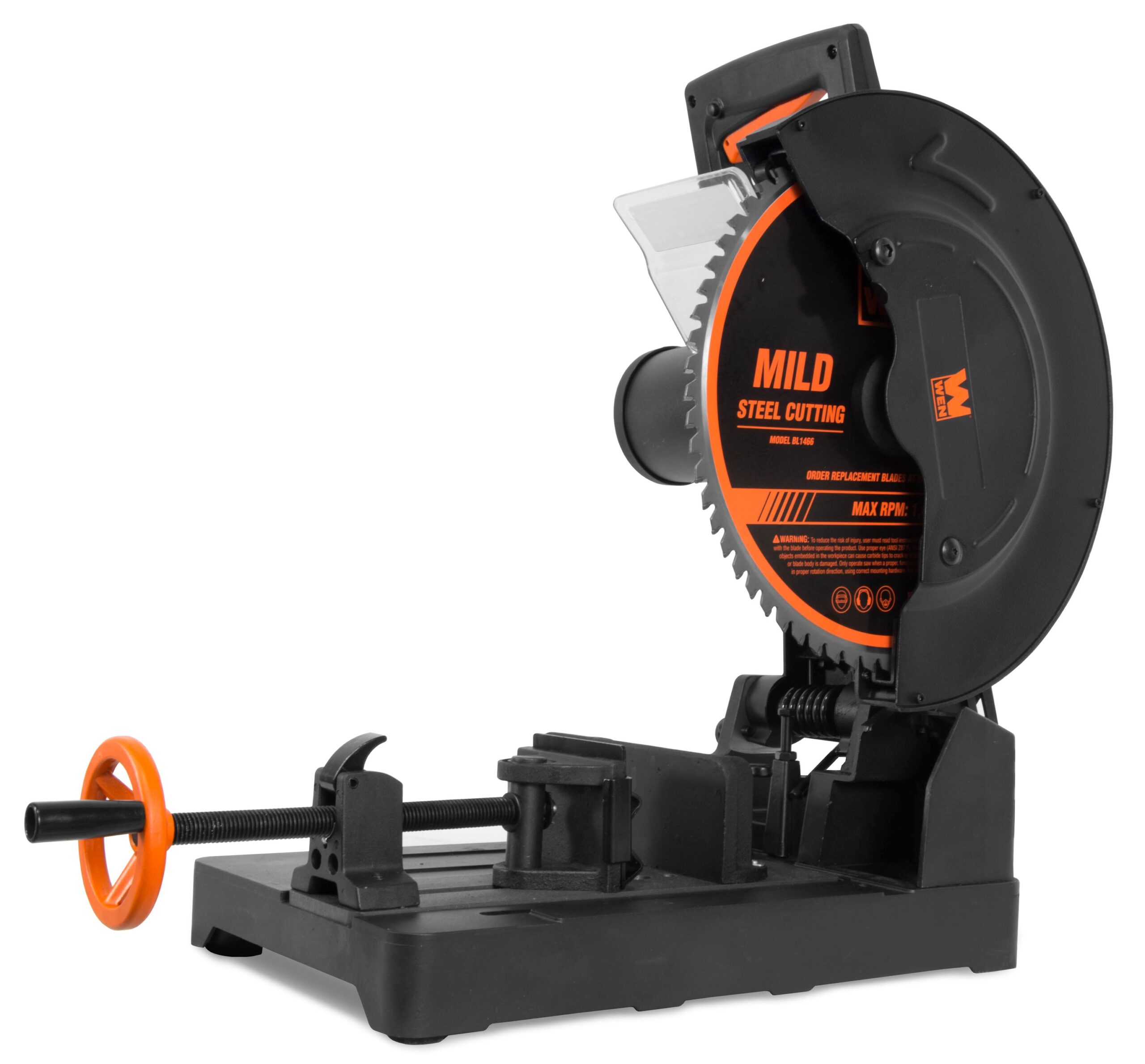 15 Amp 14-Inch Aluminum Base Chop Saw - Heavy Duty Metal Cutting Saw with Carbide Blade & Quick Release Vise - product image 3