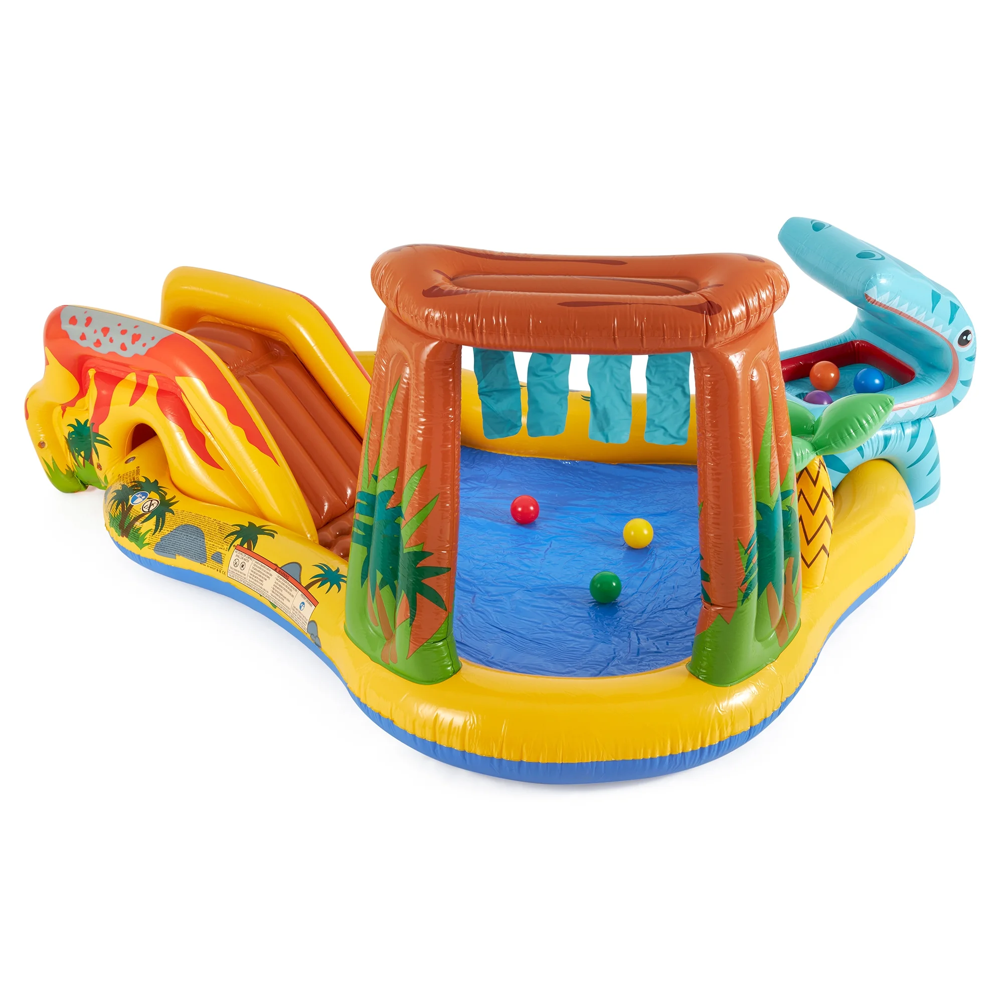 Intex 8ft x 6.25ft x 43in Dinosaur Play Pool & Inflatable Rainbow Play Pool - image 3