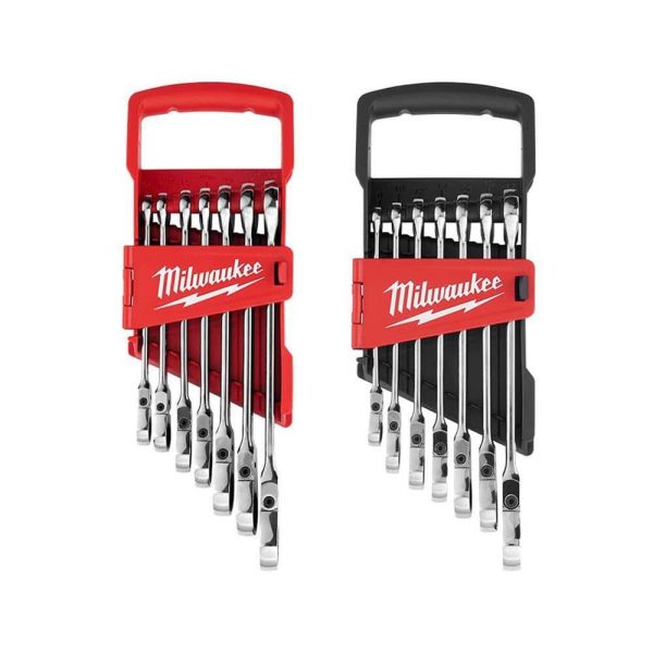 14-Piece Flex Head Ratcheting Combination Wrench Set SAE Metric, 144-Position Reversible Ratchet Wrenches - product image 1