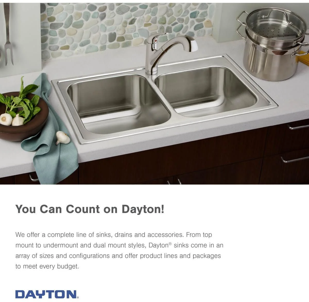 Elkay Dayton Stainless Steel 25" x 22" x 10-1/4", Single Bowl Drop-in Sink - image 2