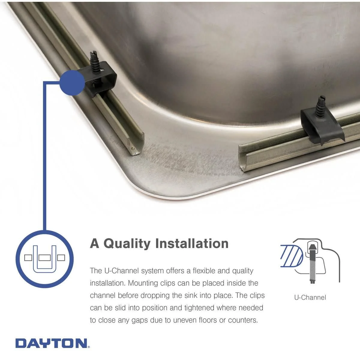 Elkay Dayton Stainless Steel 33" x 22" x 8-1/16", Equal Double Bowl Drop-in Sink - image 8
