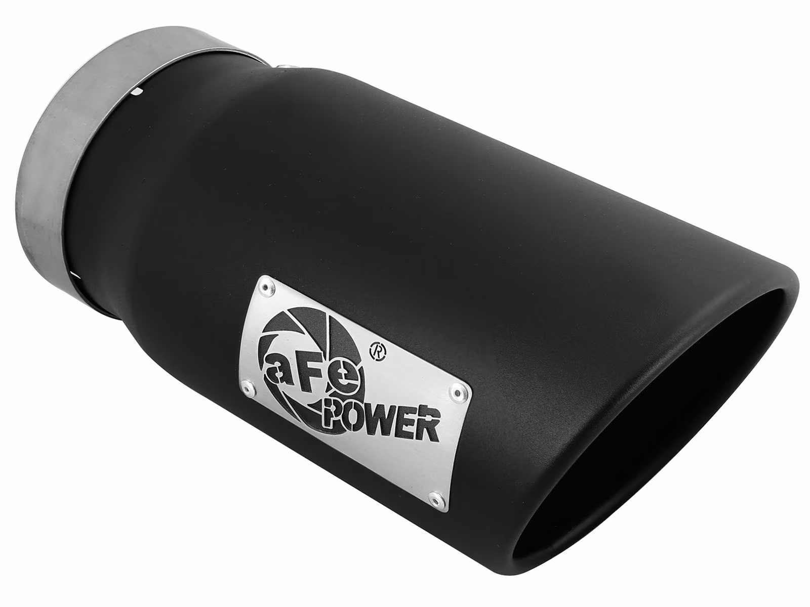 aFe Diesel Exhaust Tip Bolt On Black 5in Inlet x 6in Outlet x 12in Long - image 1