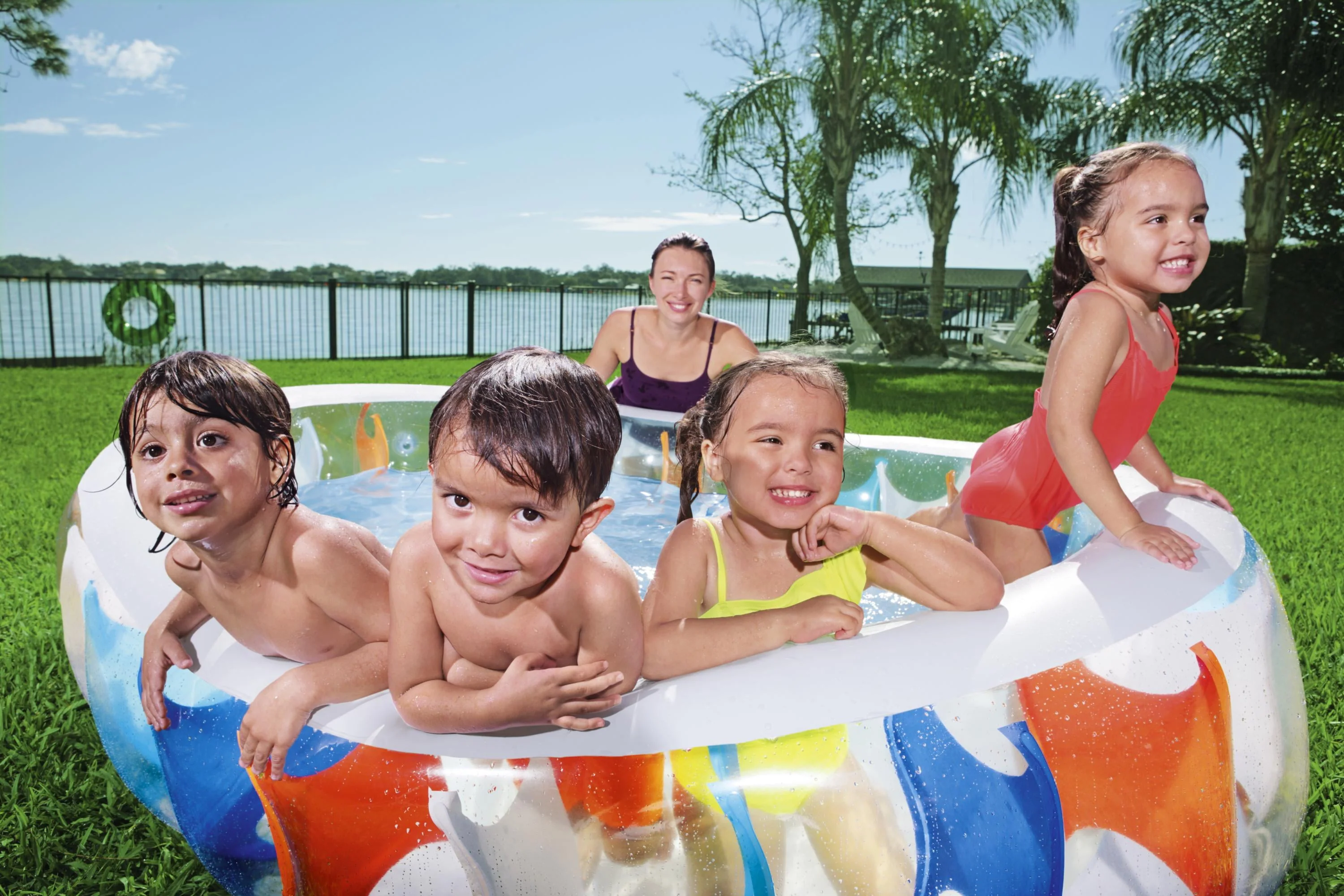H2OGO! 7'6" x 60" x 20" Elliptic Inflatable Play Pool - image 4
