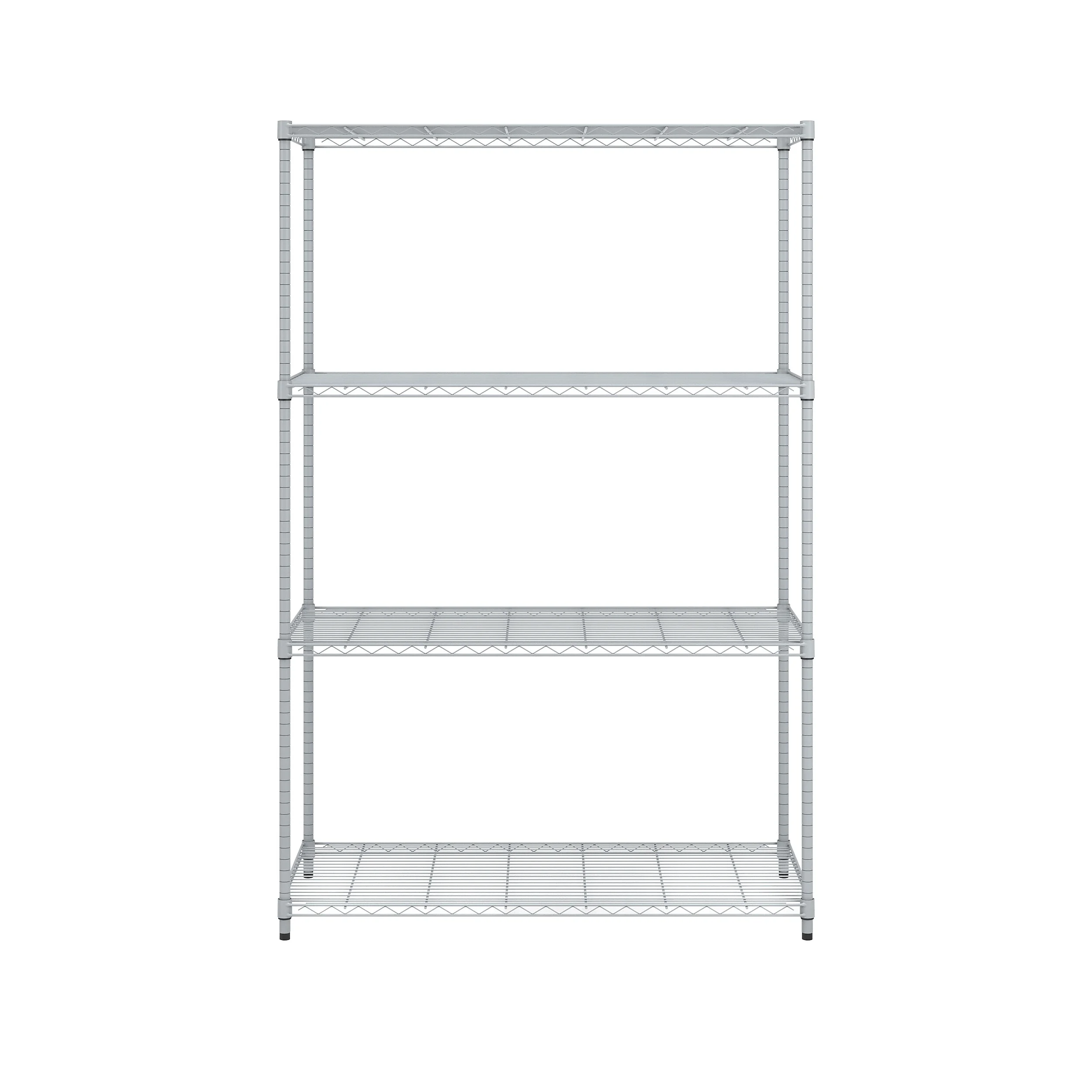OFM Adjustable 24"W x 48"D x 72"H 4-Shelf Freestanding Shelves, Silver - image 2