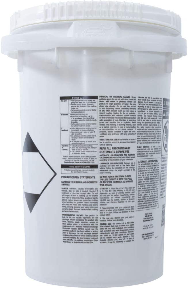 In The Swim 3-Inch Chlorine Tablets for Pools, 55 lb Stabilized Trichlor Chlorine Tabs, 90% Available Chlorine - product image 2