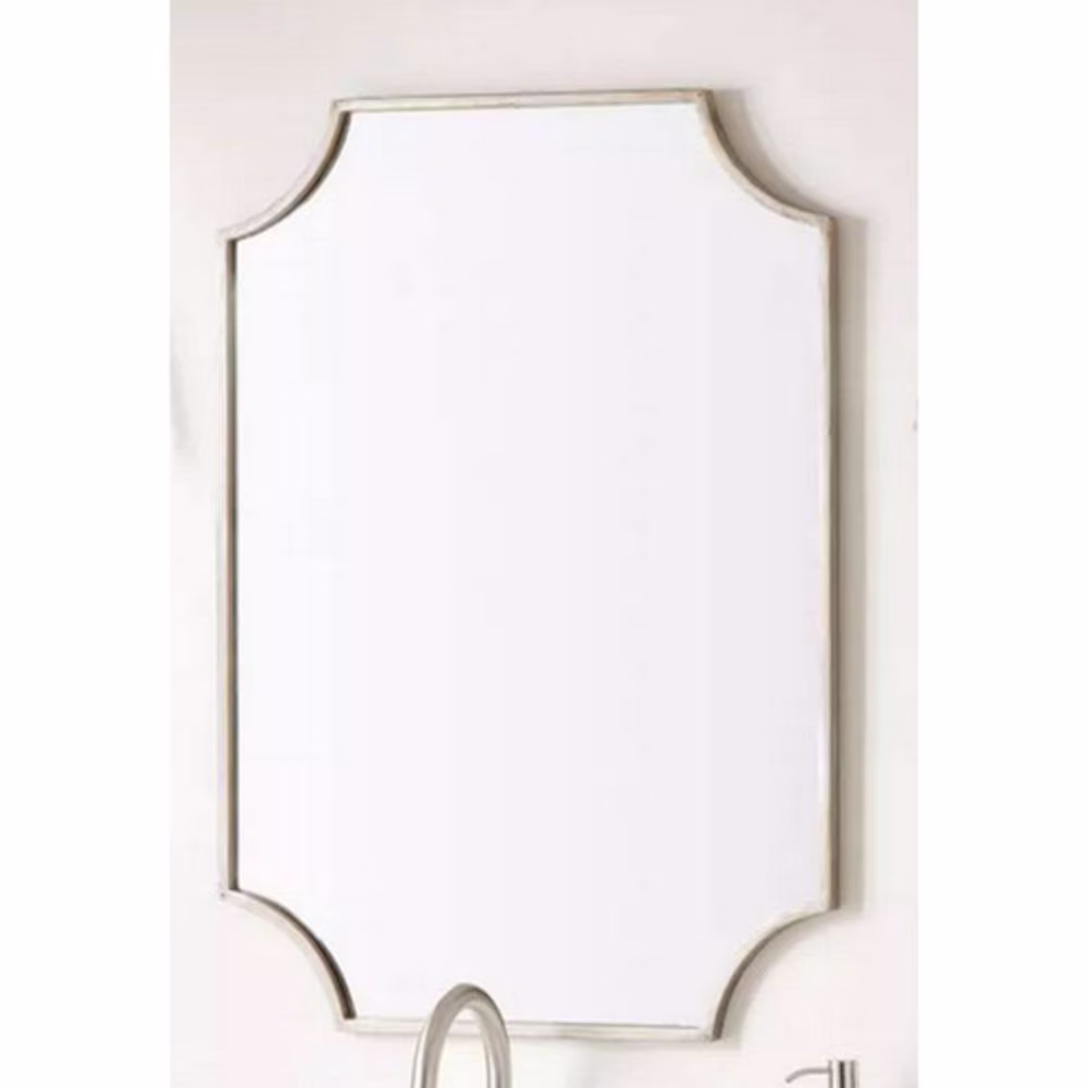 34" x 24.25" x 1" Wall Bathroom Vanity Mirror -IRON, MIRROR & ACRYLIC BACK- Gold Leaf -GL - image 4