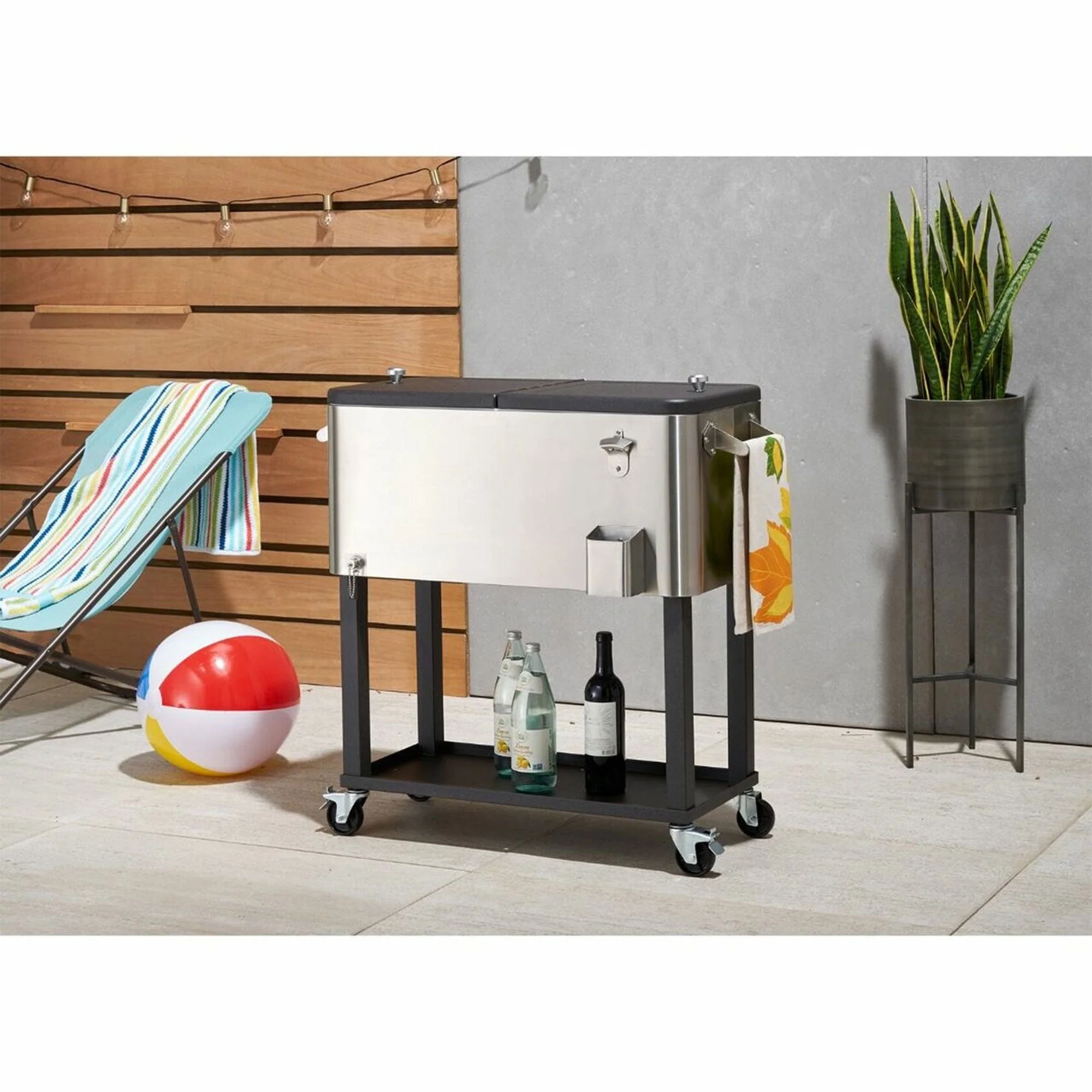 Trinity TXK-0804 100 qt. Stainless Steel Cooler - 36 x 38.25 x 20 in. - image 7