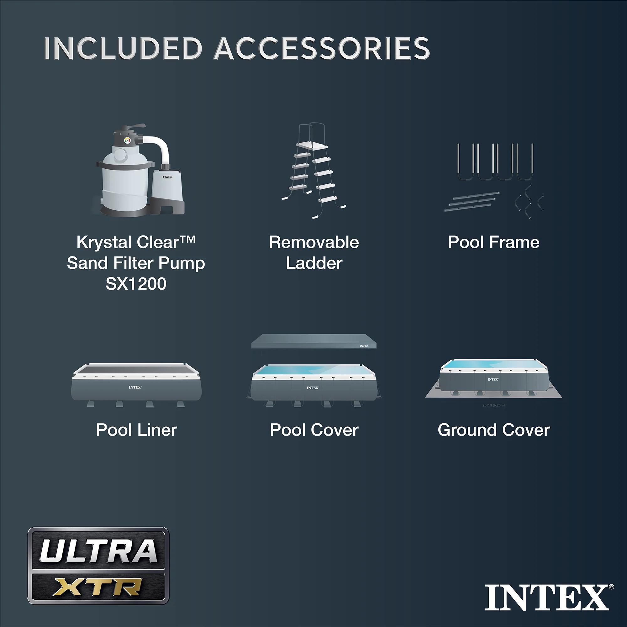 INTEX 18ft x 9ft x 52in Ultra XTR Above Ground Pool and Solar Pool Cover - image 7