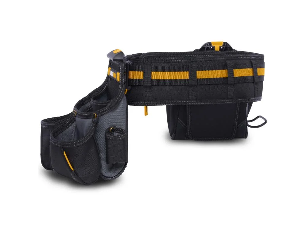 Toughbuilt 2021899 12.5 x 20.5 x 9 in. 27 Pocket Polyester Tradesman Tool Belt Set, Black & Yellow - image 4