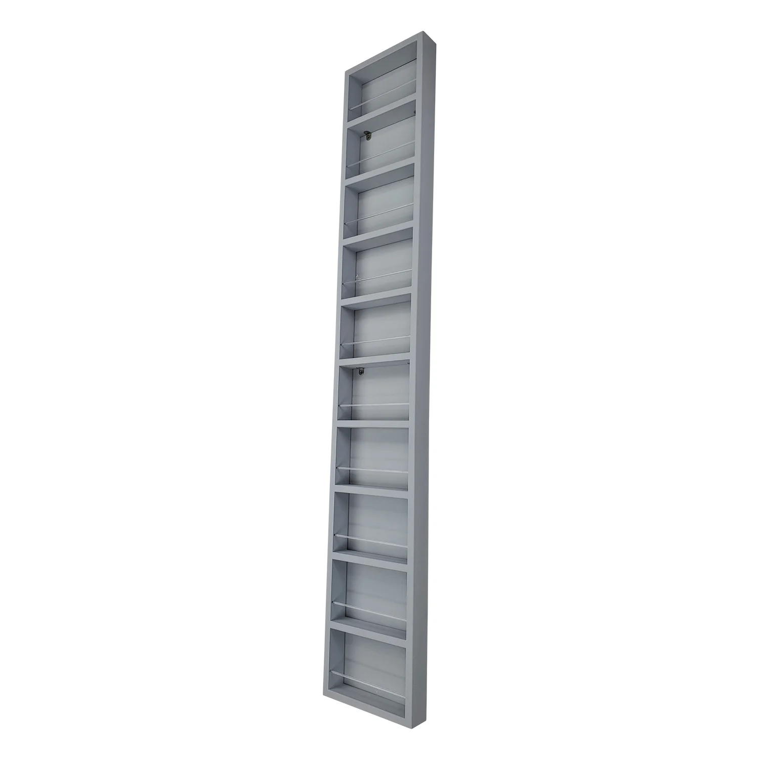 Minos Primed Gray On the Wall Spice Rack 69"h x 11"w x 3.5"d - image 7