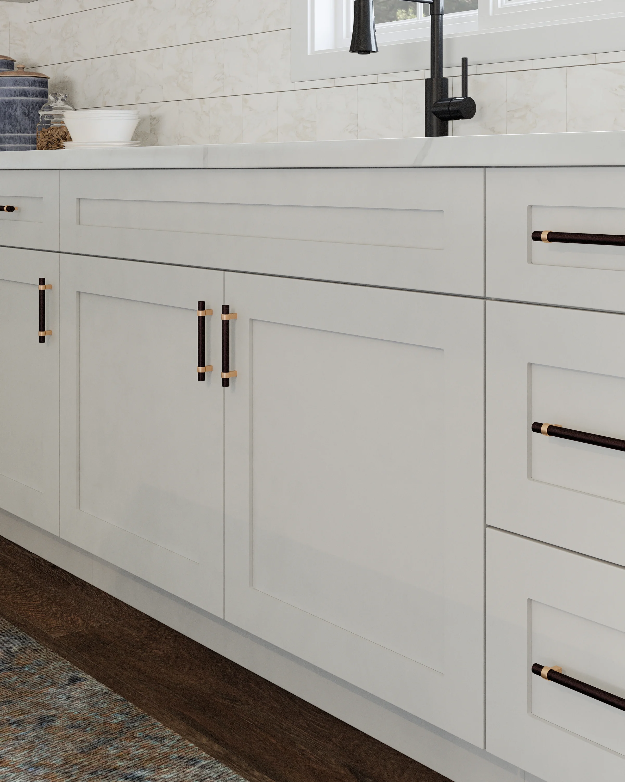 Design House Brookings Assembled Shaker Base Kitchen Cabinet (27" x 34.5" x 24", Sherwin Williams? White - image 3