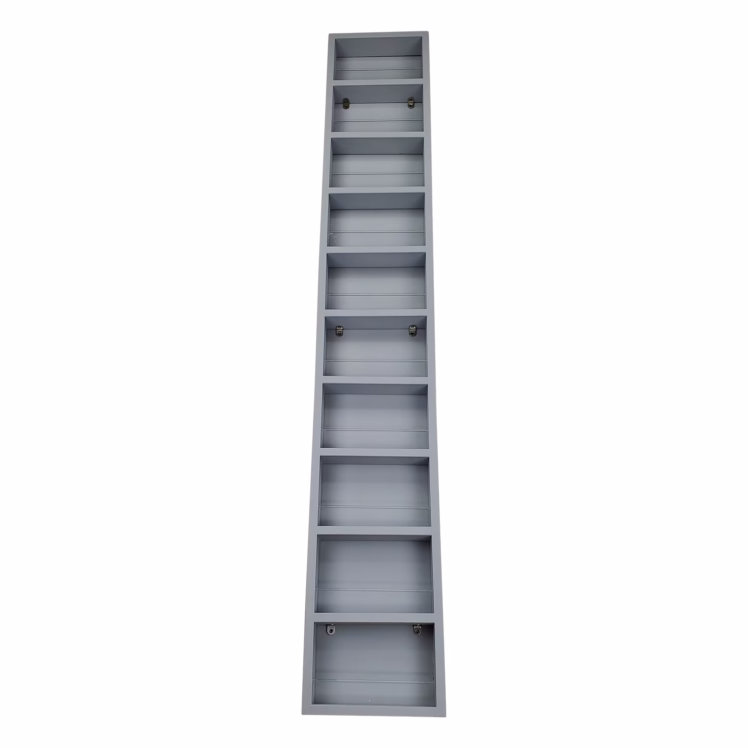 Minos Primed Gray On the Wall Spice Rack 69"h x 11"w x 3.5"d - image 1
