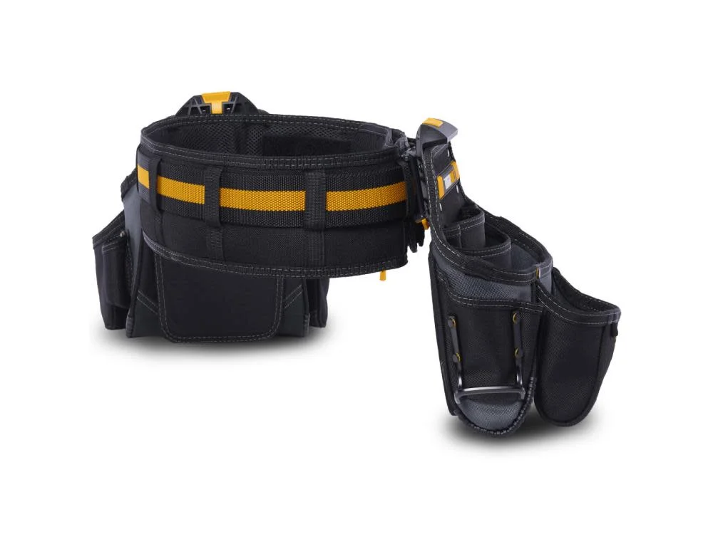 Toughbuilt 2021899 12.5 x 20.5 x 9 in. 27 Pocket Polyester Tradesman Tool Belt Set, Black & Yellow - image 6