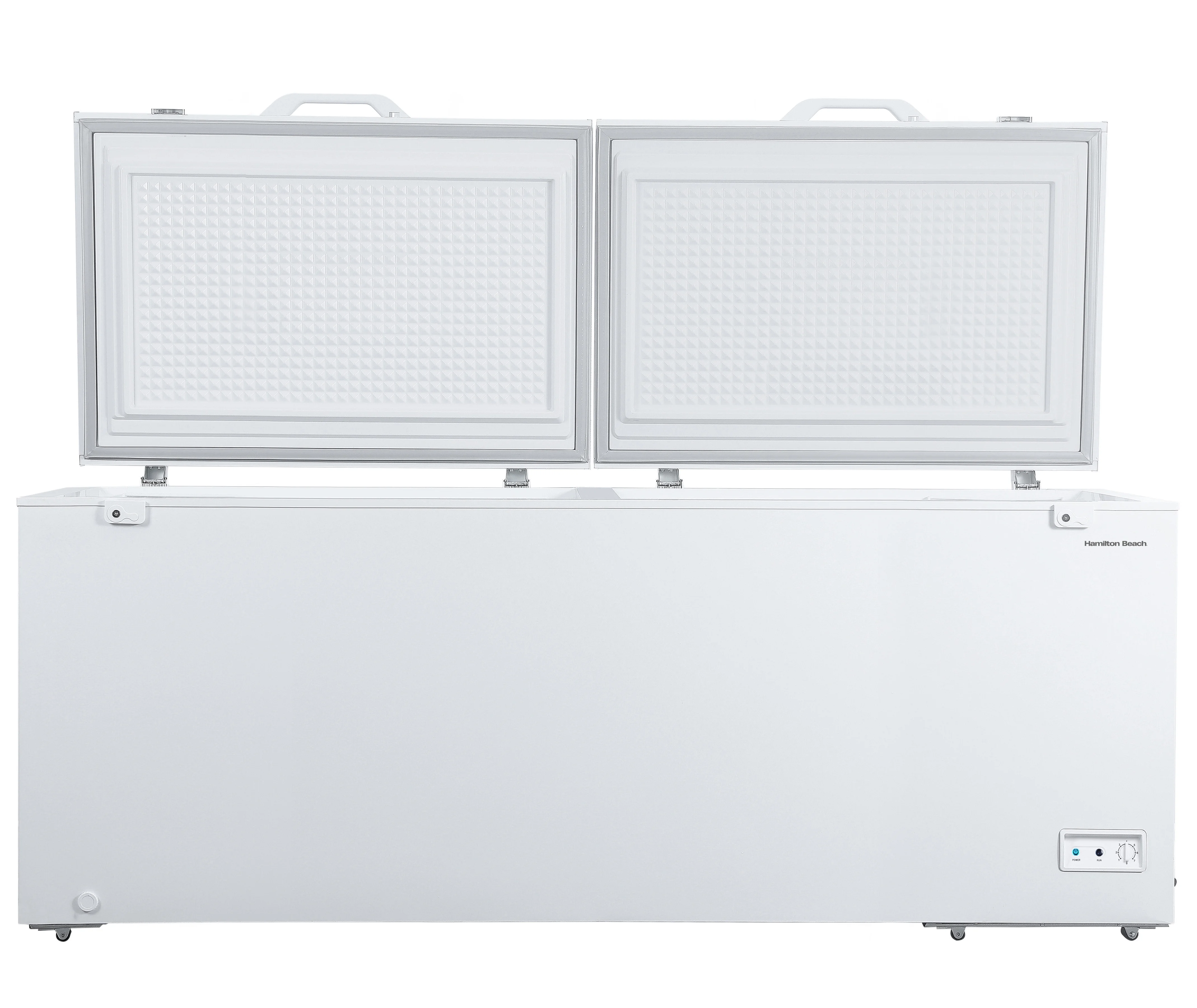 21.0 Cu. Ft. Chest Freezer with Double Doors - White with External Temperature Control - product image 2
