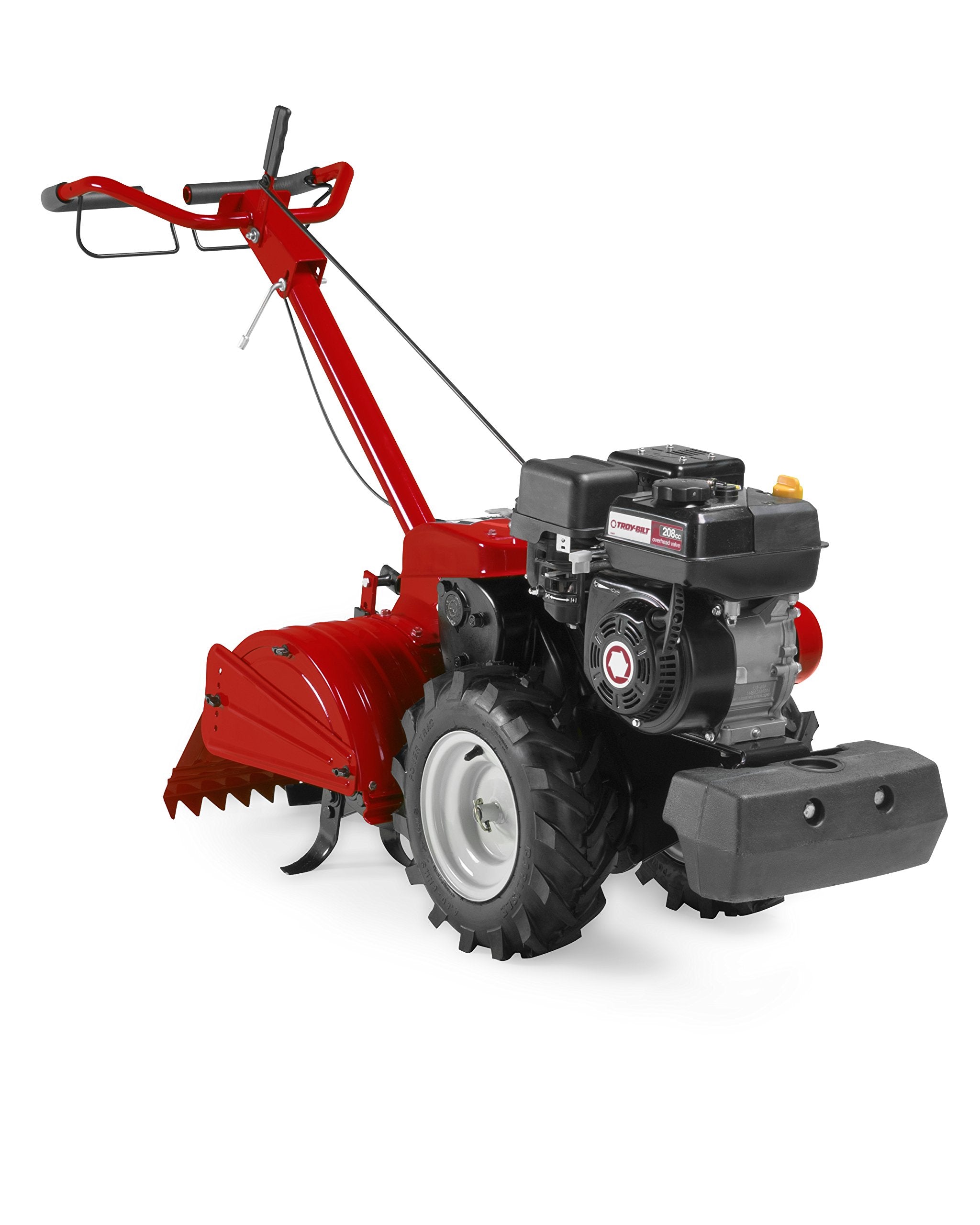 208cc Front Tine Tiller Cultivator - 18-Inch Dual Direction Gas Powered Garden Tiller with Adjustable Handle & 13-Inch Wheels - product image 2
