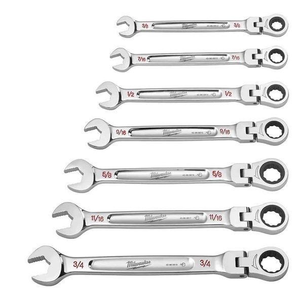 14-Piece Flex Head Ratcheting Combination Wrench Set SAE Metric, 144-Position Reversible Ratchet Wrenches - product image 2
