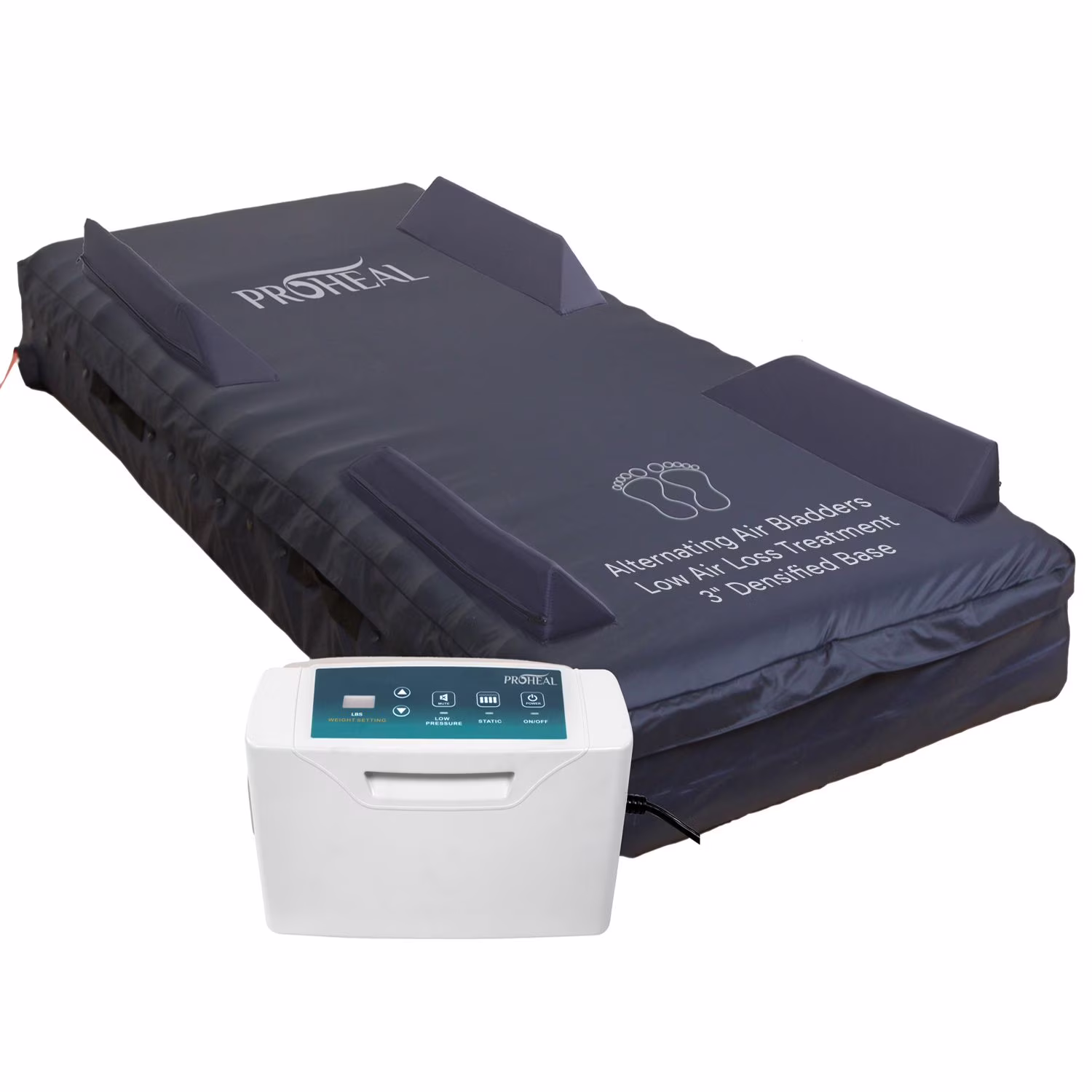 Proheal Low Air Loss Alternating Pressure Air Mattress with Pump - 3" Foam Base - 36 x 80 x 8" - image 3