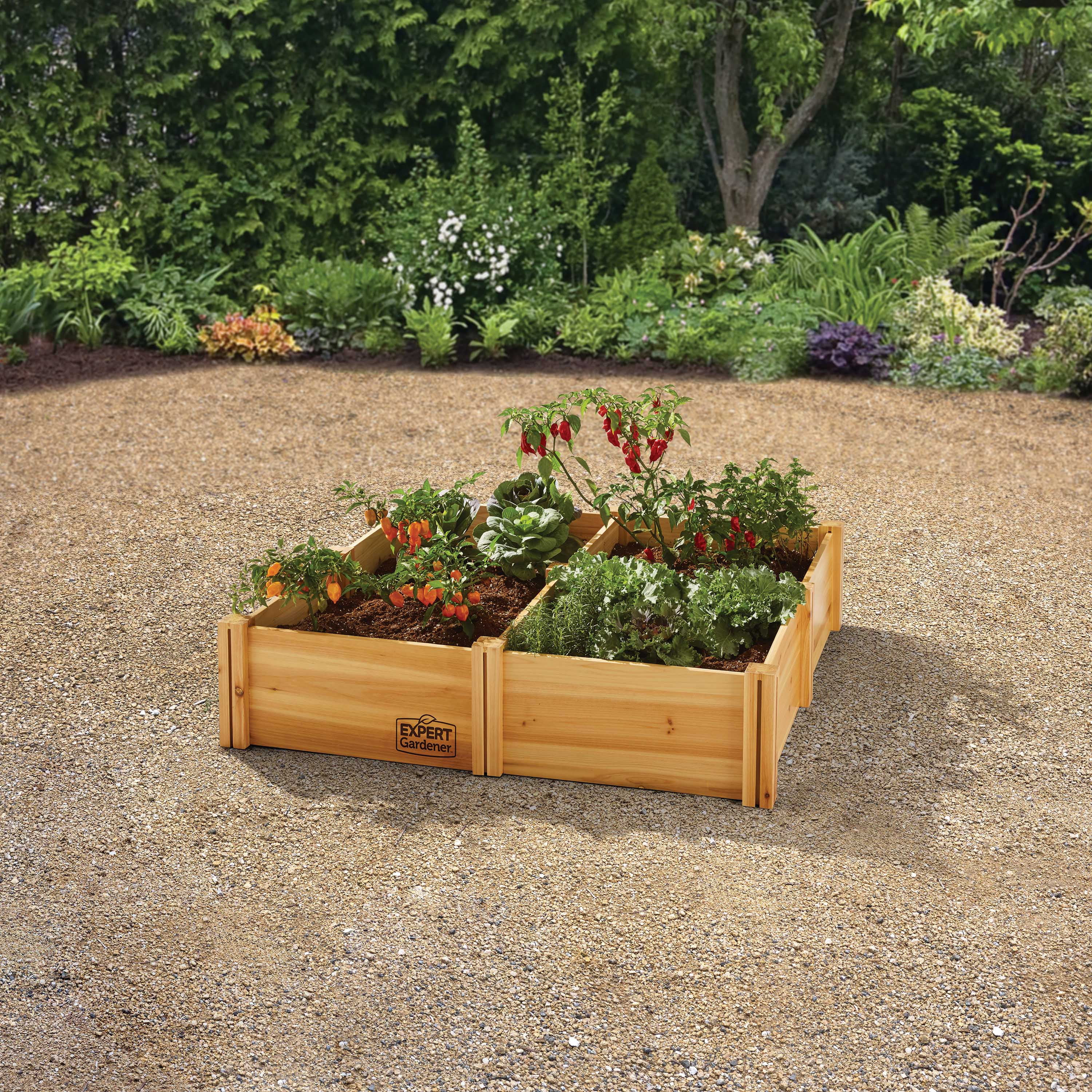 Expert Gardener Outdoor Wood Garden Bed, 7.4 ft L x 2 ft W x 10.6 in H - image 7