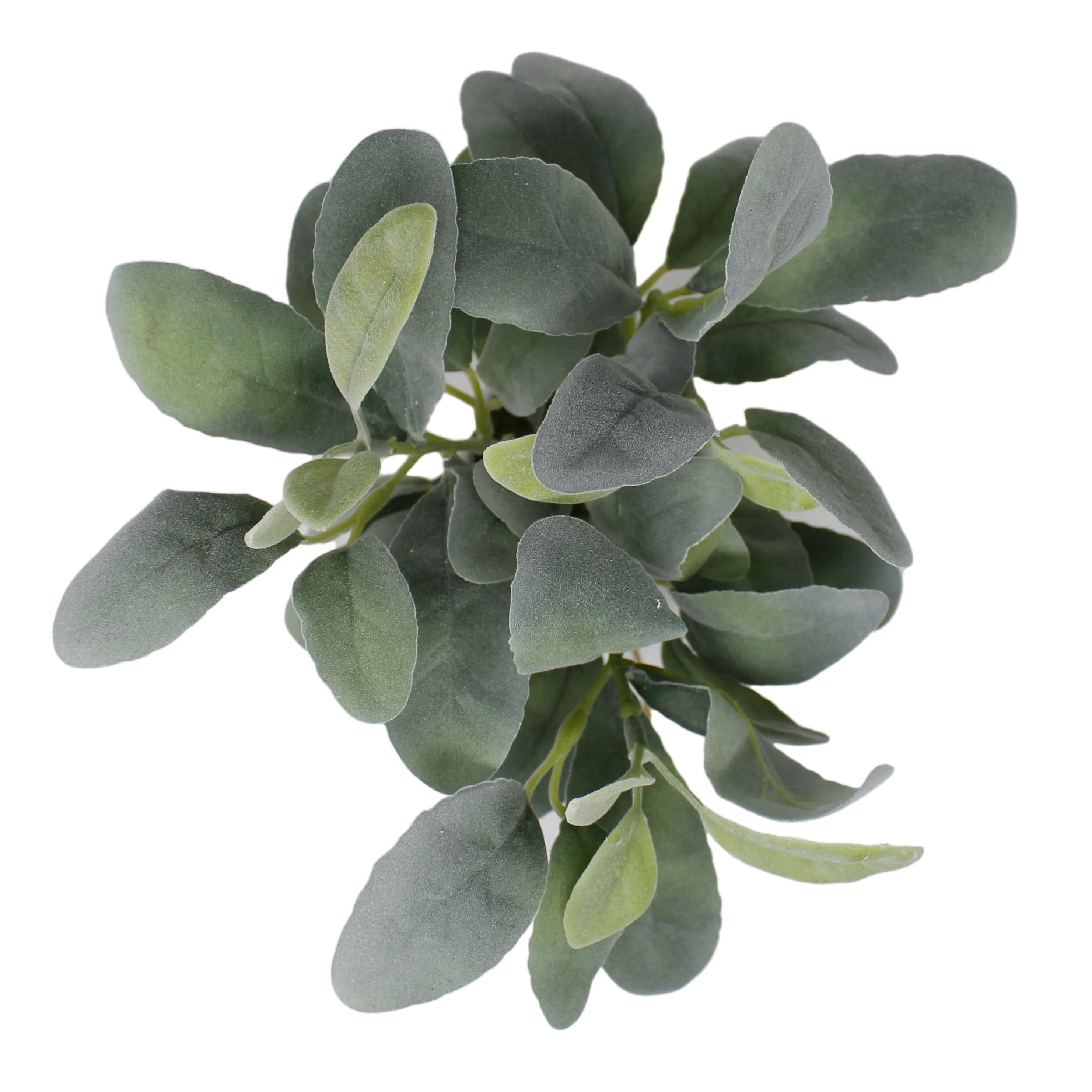 Mainstays Artificial Lamb's Ear in White Ceramic Pot (11.5"H x 7"W x 7"D) - image 4