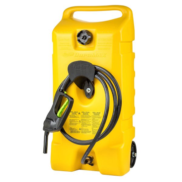 14-Gallon Portable Diesel Fuel Tank with Pump, Wheeled Fuel Caddy with 10 ft Hose for Generators, Boats and Equipment - product image 2