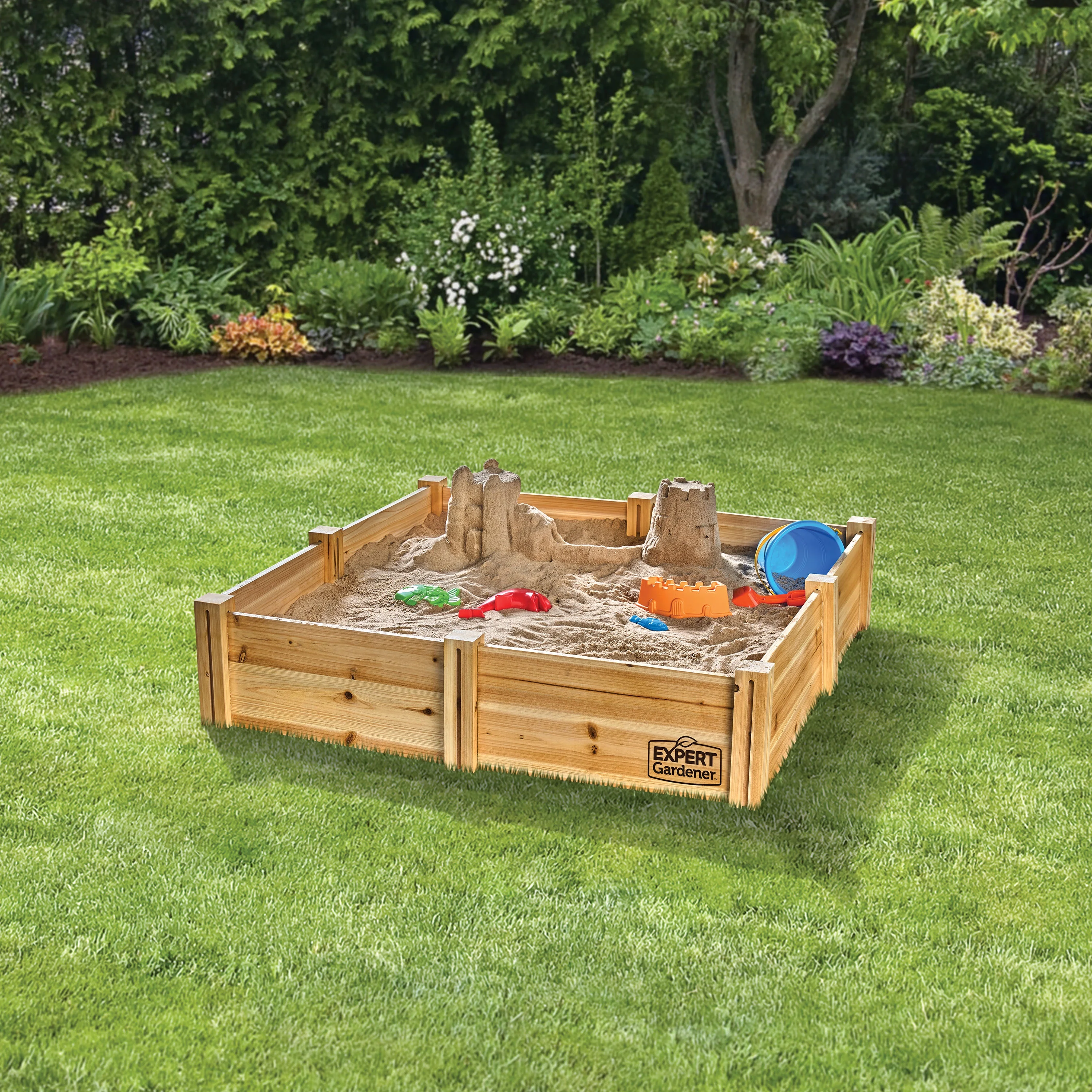 Expert Gardener Outdoor Wood Garden Bed, 7.4 ft L x 2 ft W x 10.6 in H - image 8