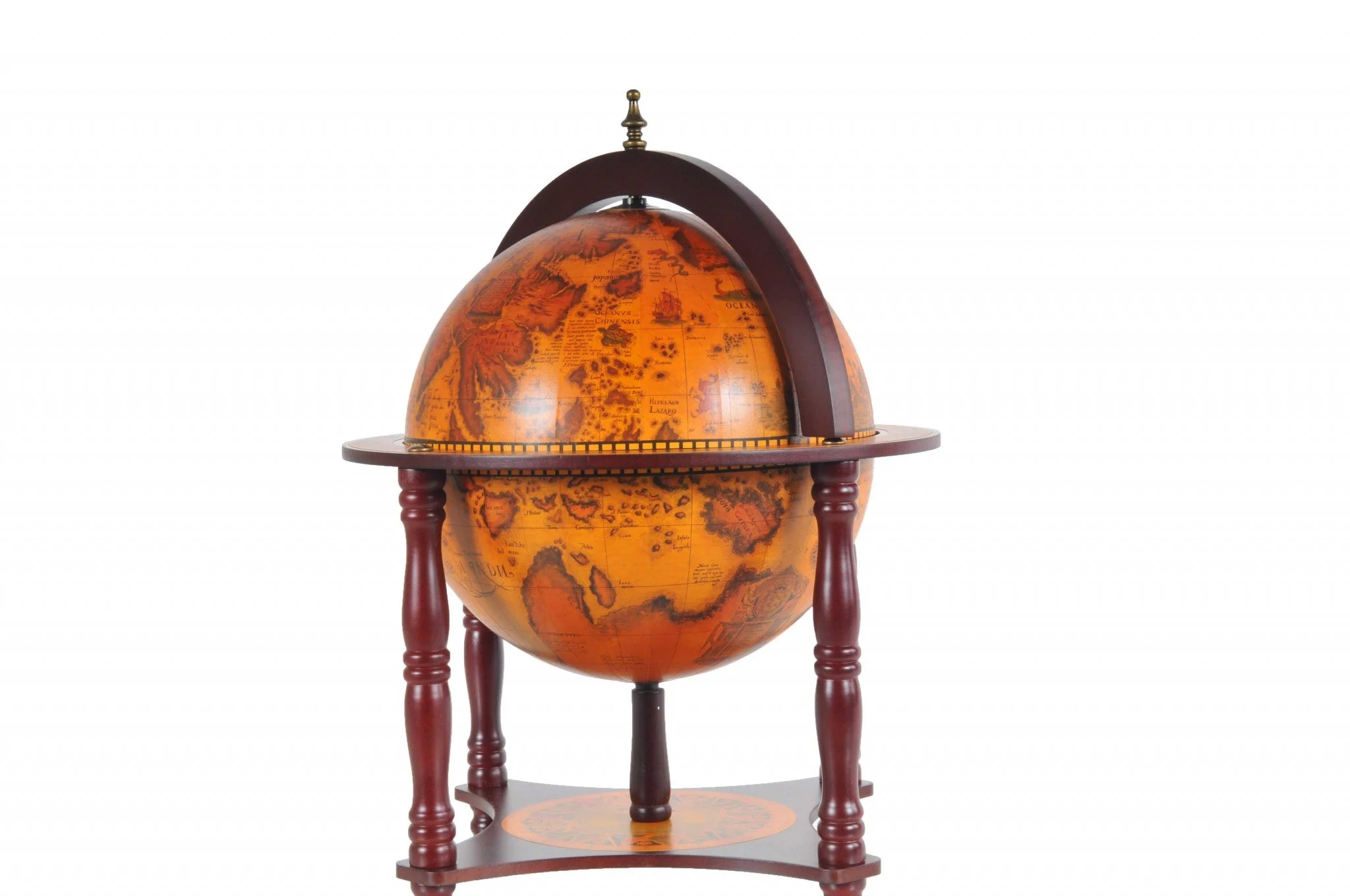 16.5" x 16.5" x 22" Red Globe with Chess Holder - image 3