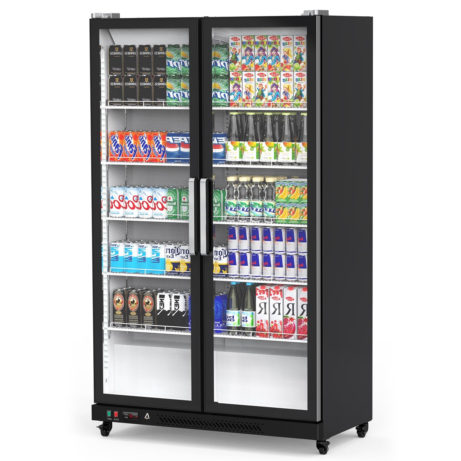 39 Cu Ft Freezer Refrigerator - Black 2 Door with Adjustable Shelves and Automatic Defrost - product image 2